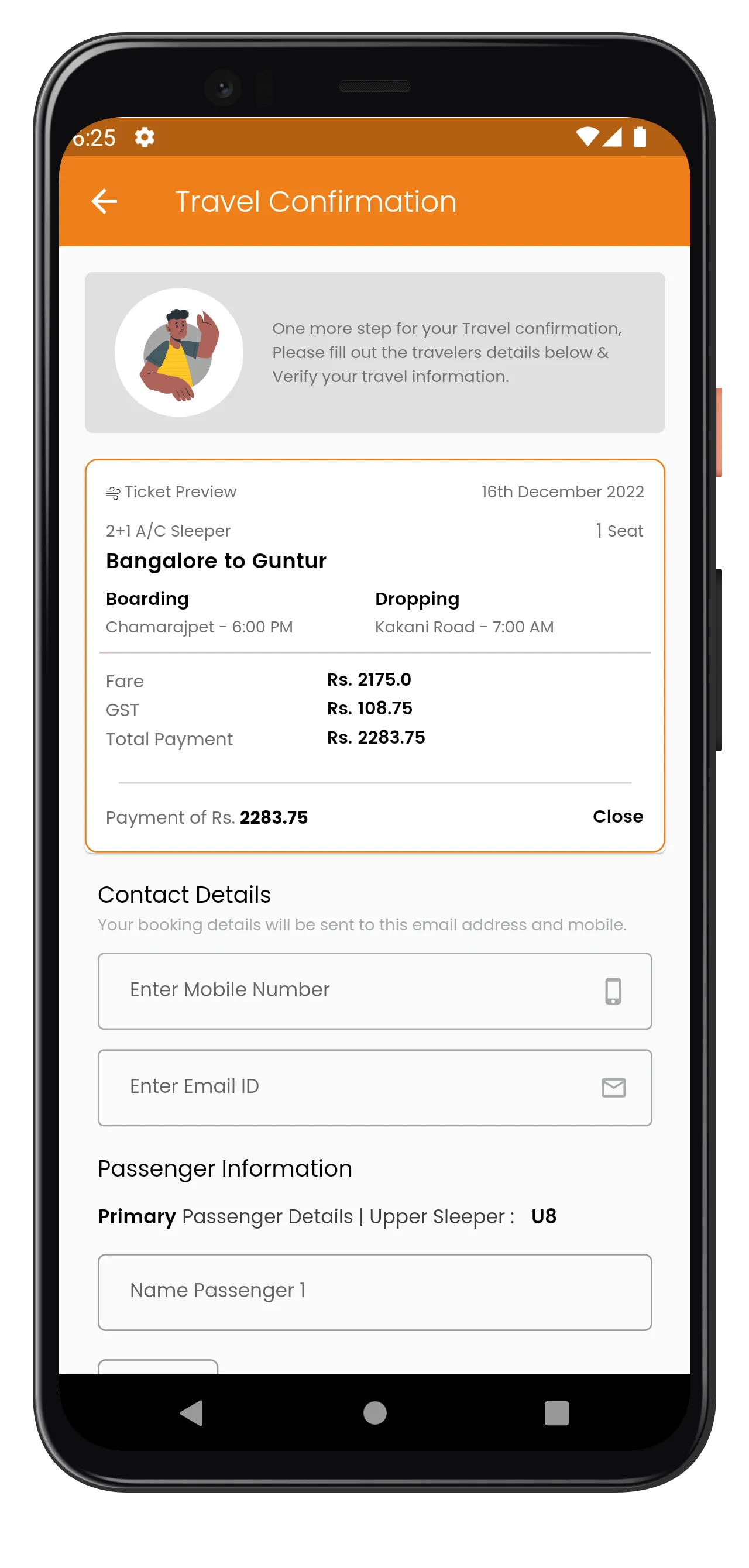 Rajesh Transports -Bus Tickets | Indus Appstore | Screenshot