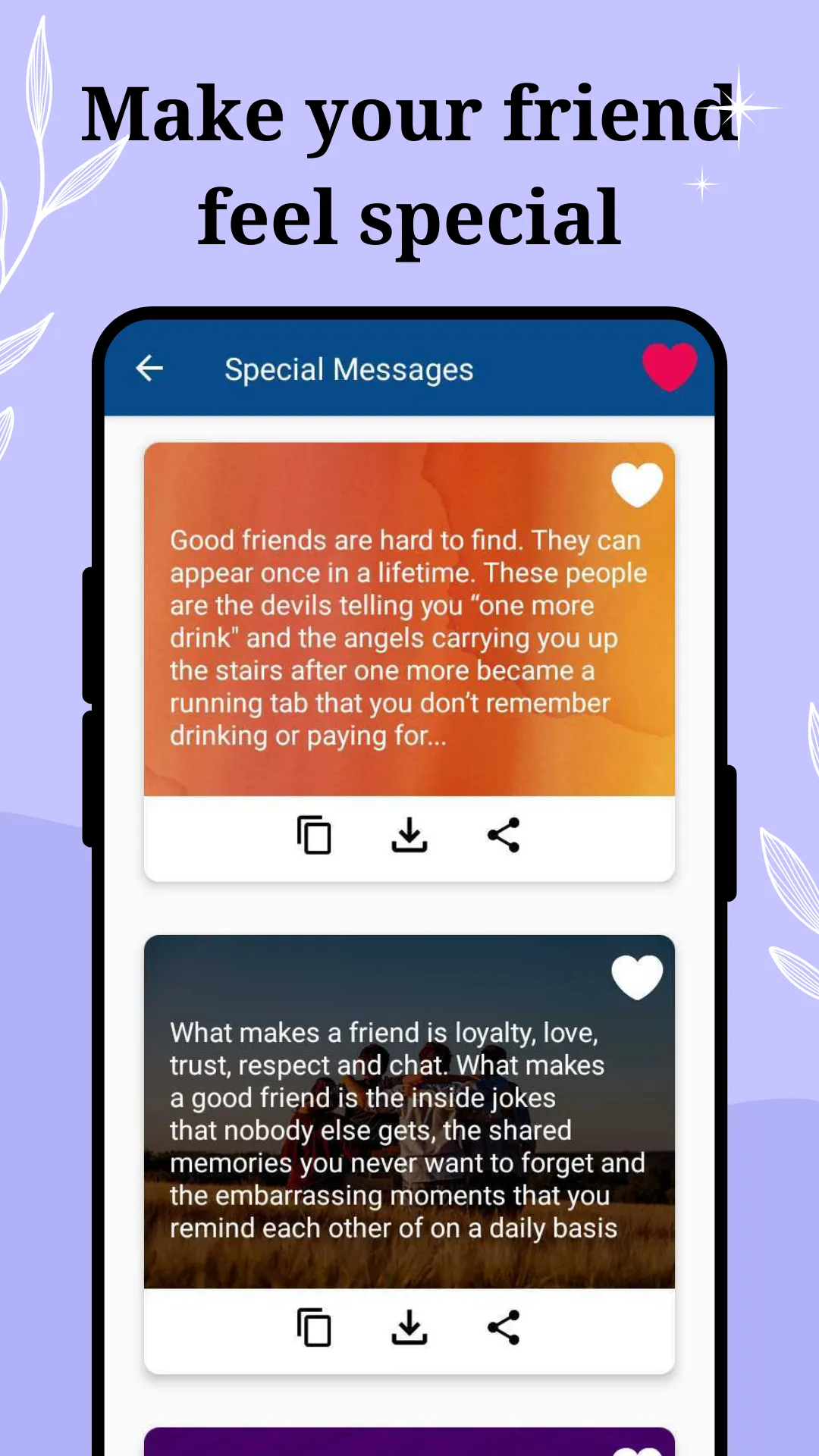 Friendship Quotes & Messages | Indus Appstore | Screenshot