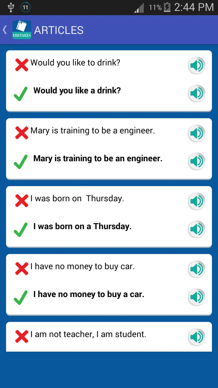 Common English Mistakes | Indus Appstore | Screenshot