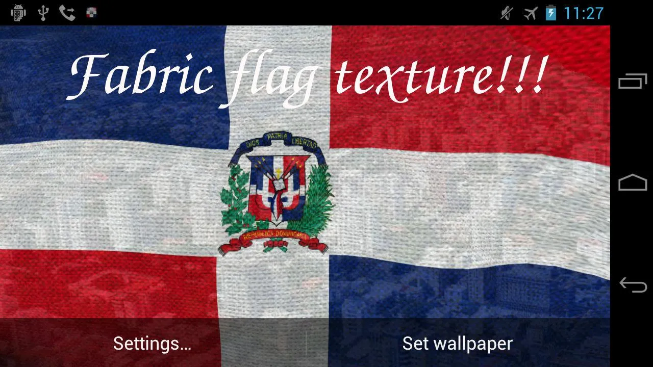 Dominican Republic Flag Live | Indus Appstore | Screenshot