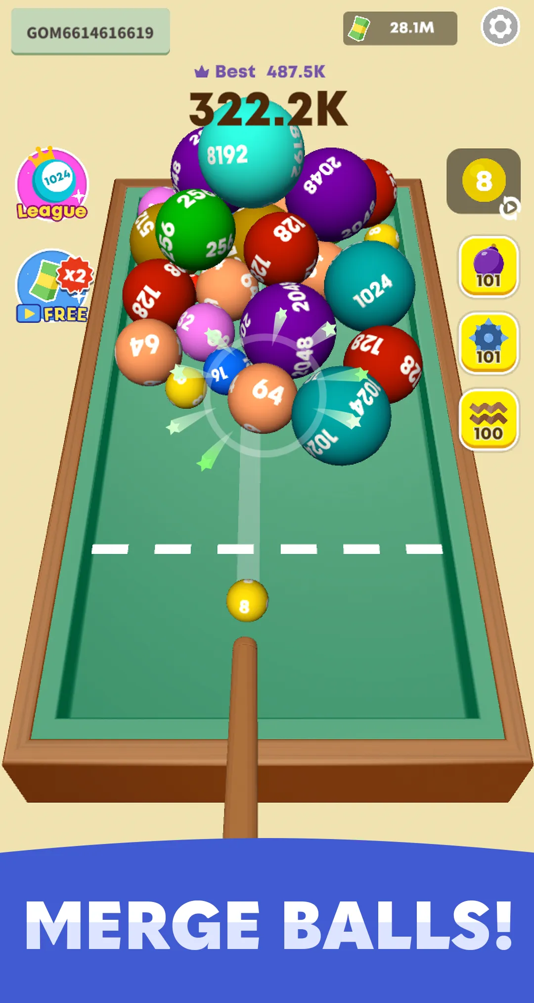 Merge Shooter 3D : 2048 Game | Indus Appstore | Screenshot