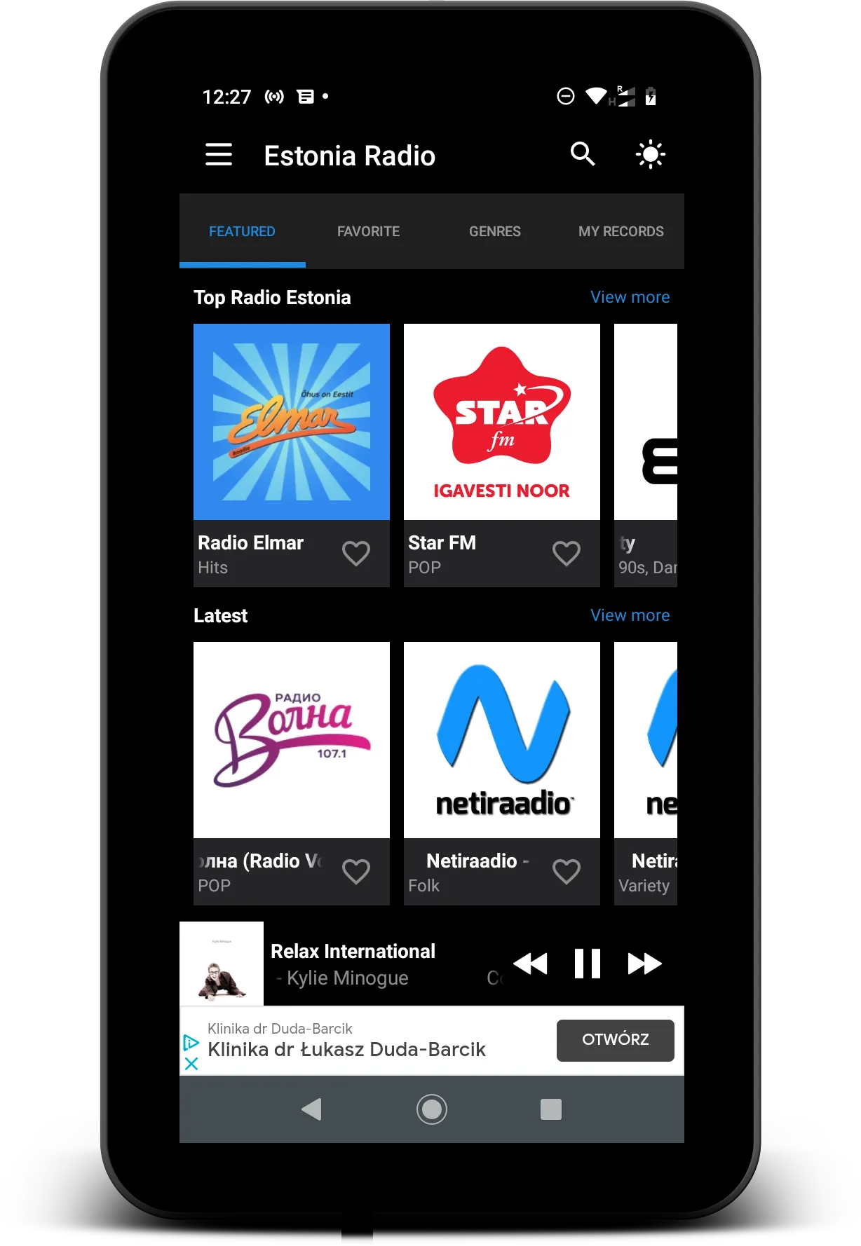 Estonia Radio | Indus Appstore | Screenshot