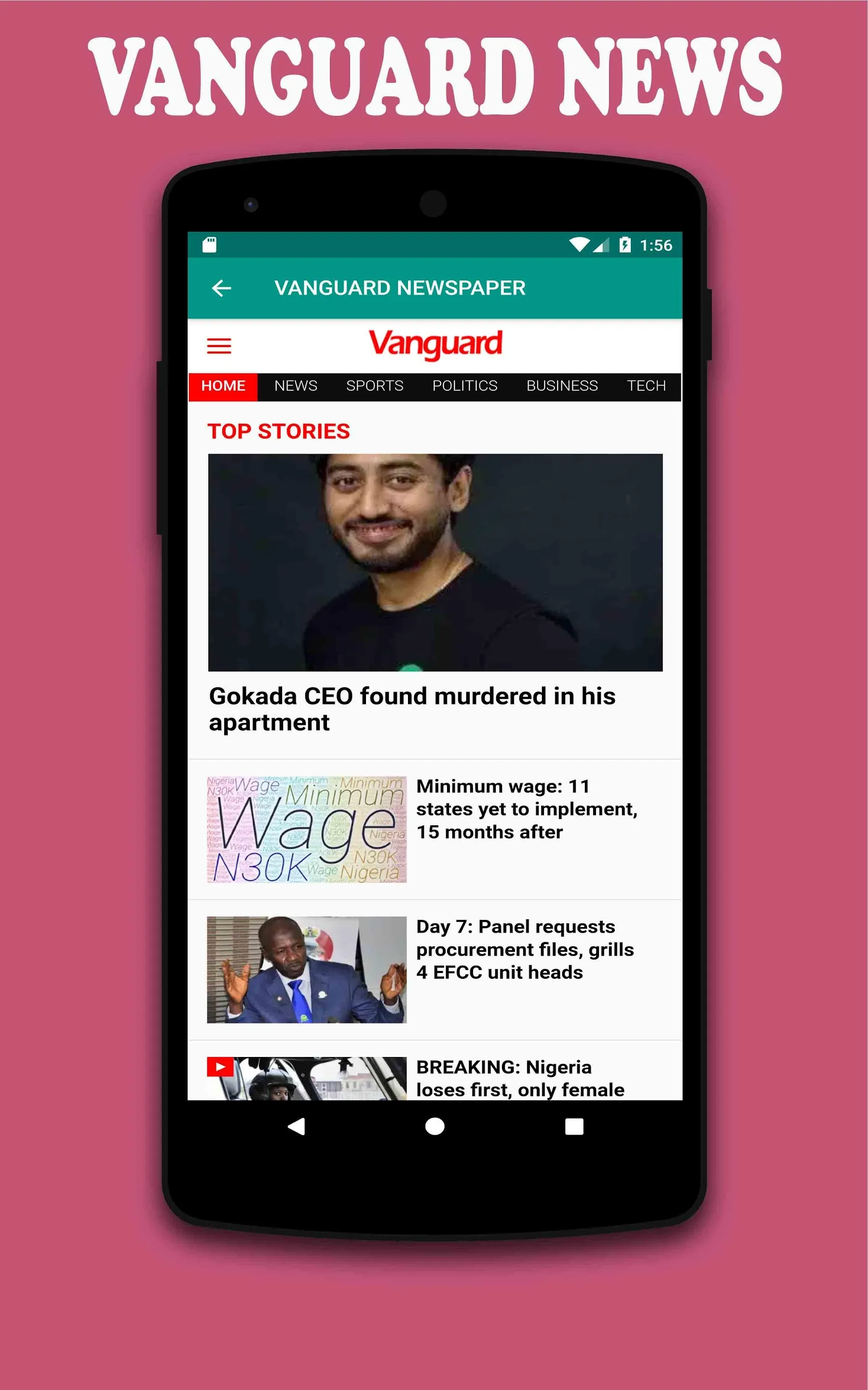 All Nigerian Newspapers, News | Indus Appstore | Screenshot