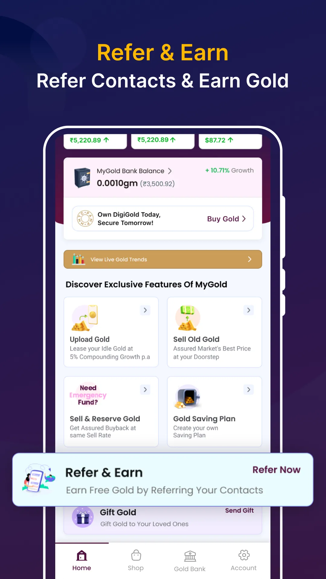 MyGold | Indus Appstore | Screenshot