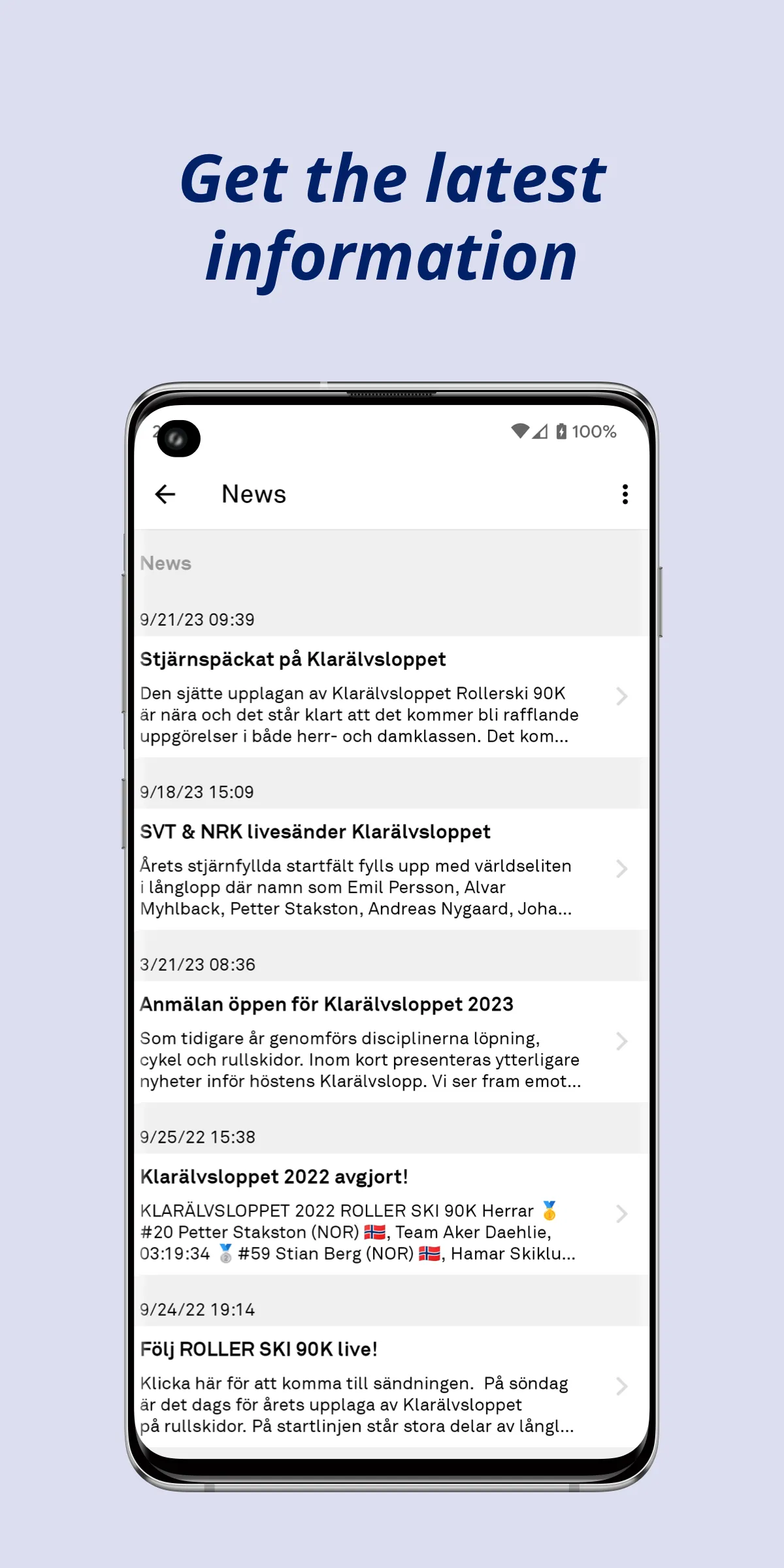 Klarälvsloppet | Indus Appstore | Screenshot