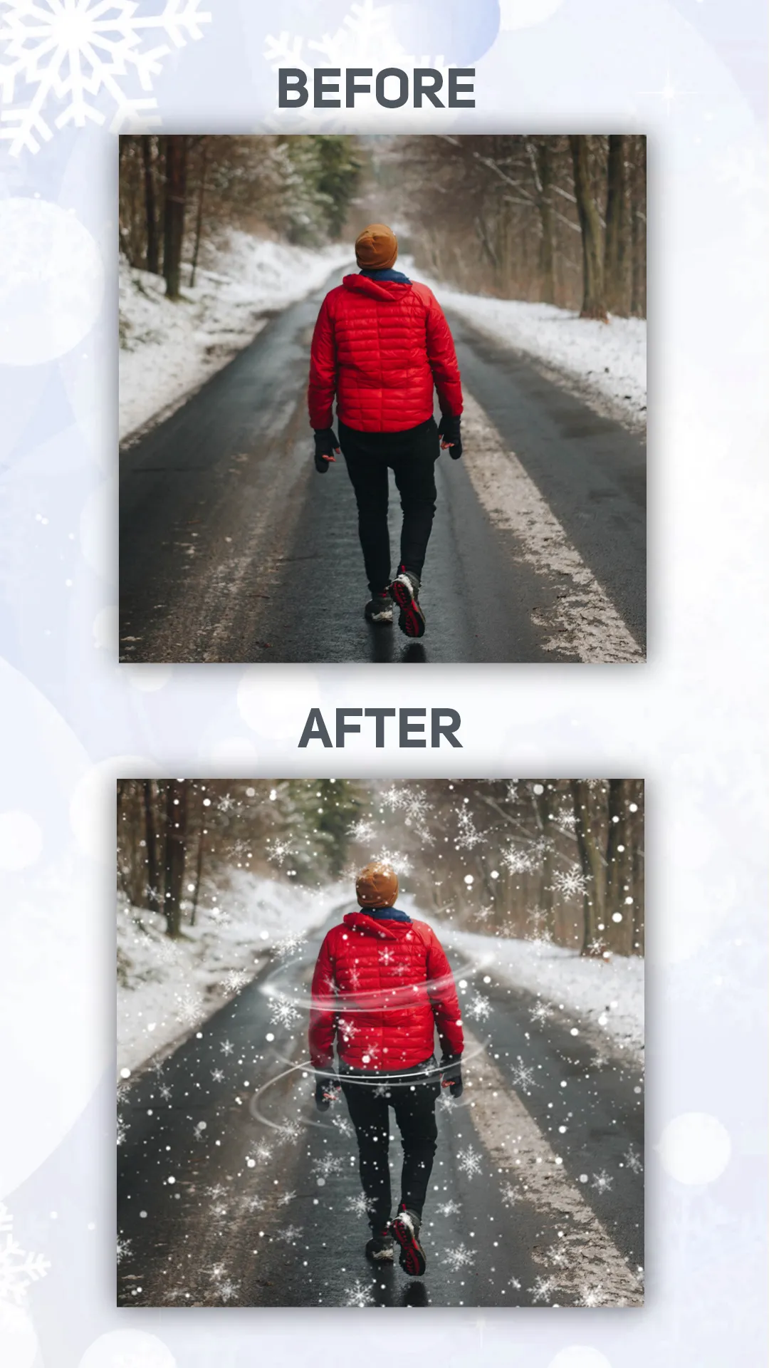 Snow Effect on Photo - Editor | Indus Appstore | Screenshot