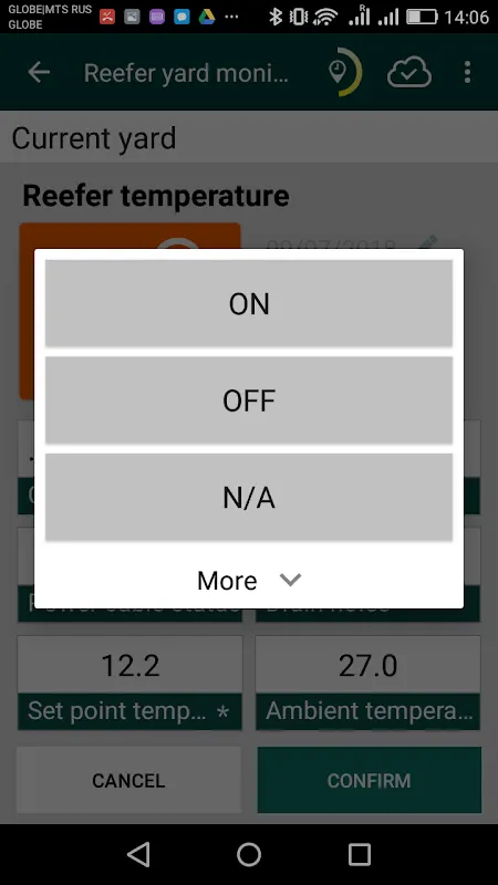 arl Reefer Yard Monitor | Indus Appstore | Screenshot