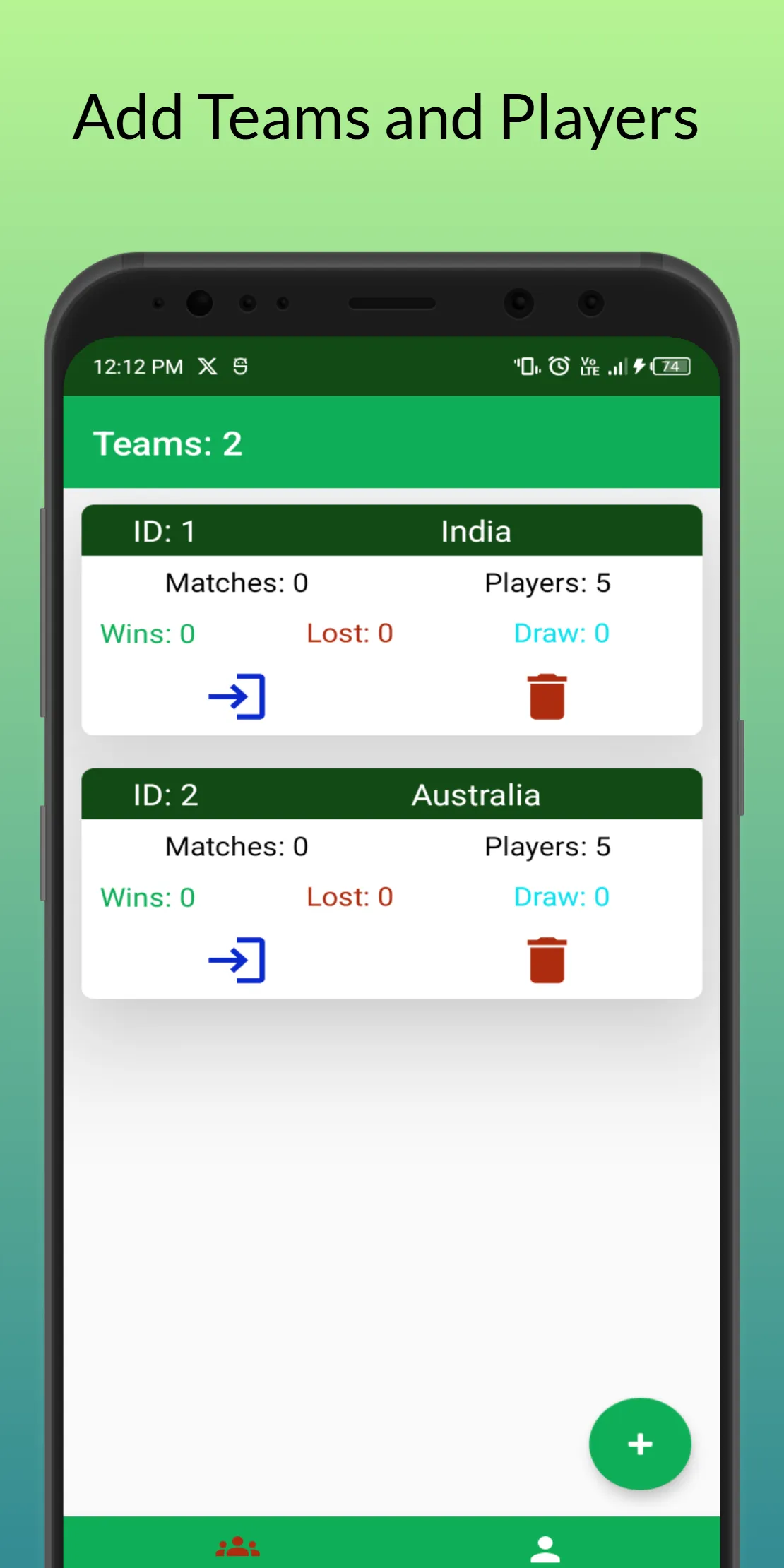 Cricket: Local match scorebook | Indus Appstore | Screenshot