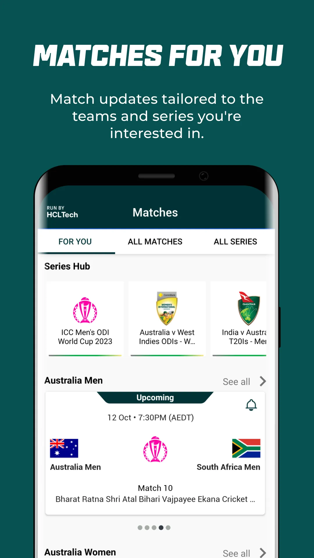Cricket Australia Live | Indus Appstore | Screenshot