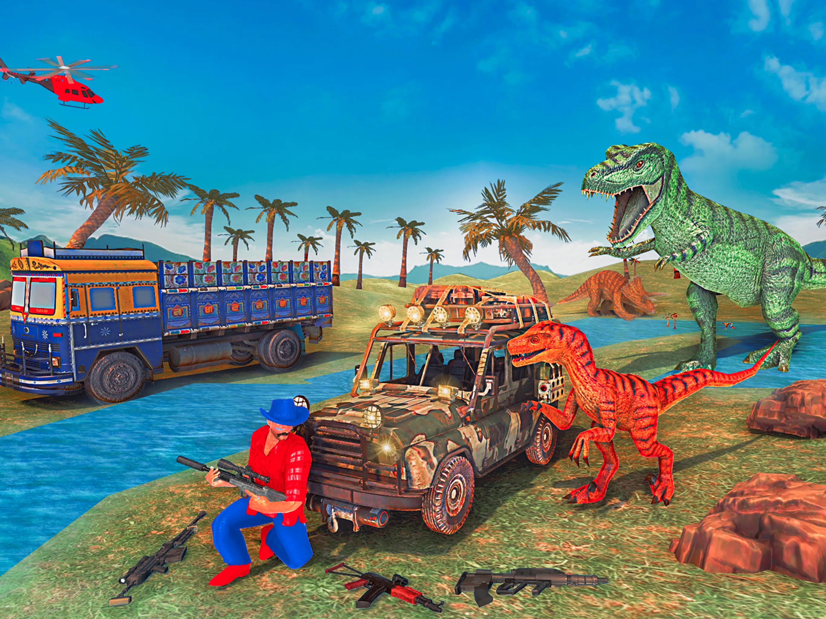 Dinosaur Shooter - Desert Dino | Indus Appstore | Screenshot