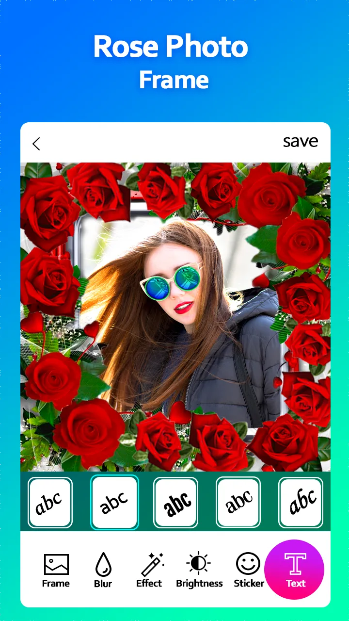 Rose Photo Frame | Indus Appstore | Screenshot