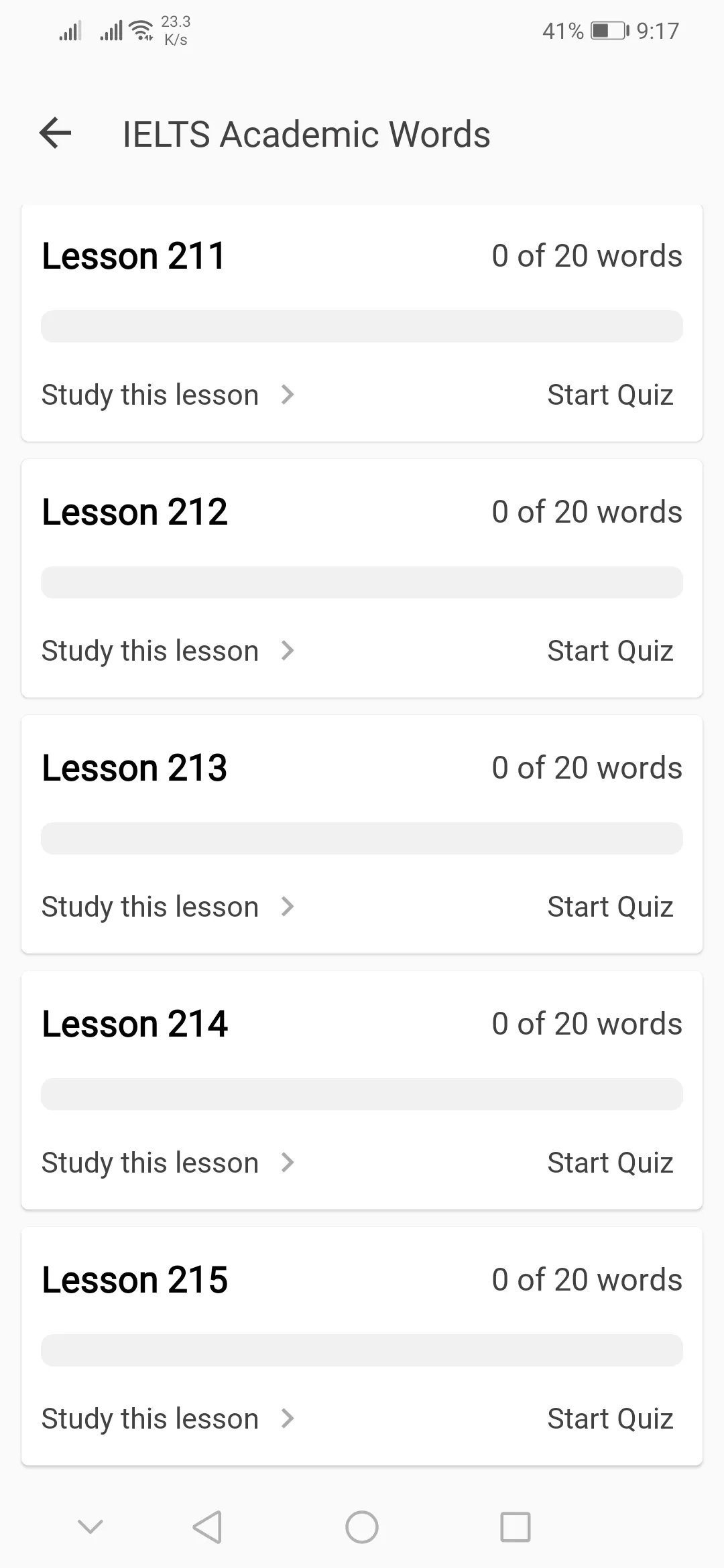 IELTS Vocabulary Learn & Test | Indus Appstore | Screenshot