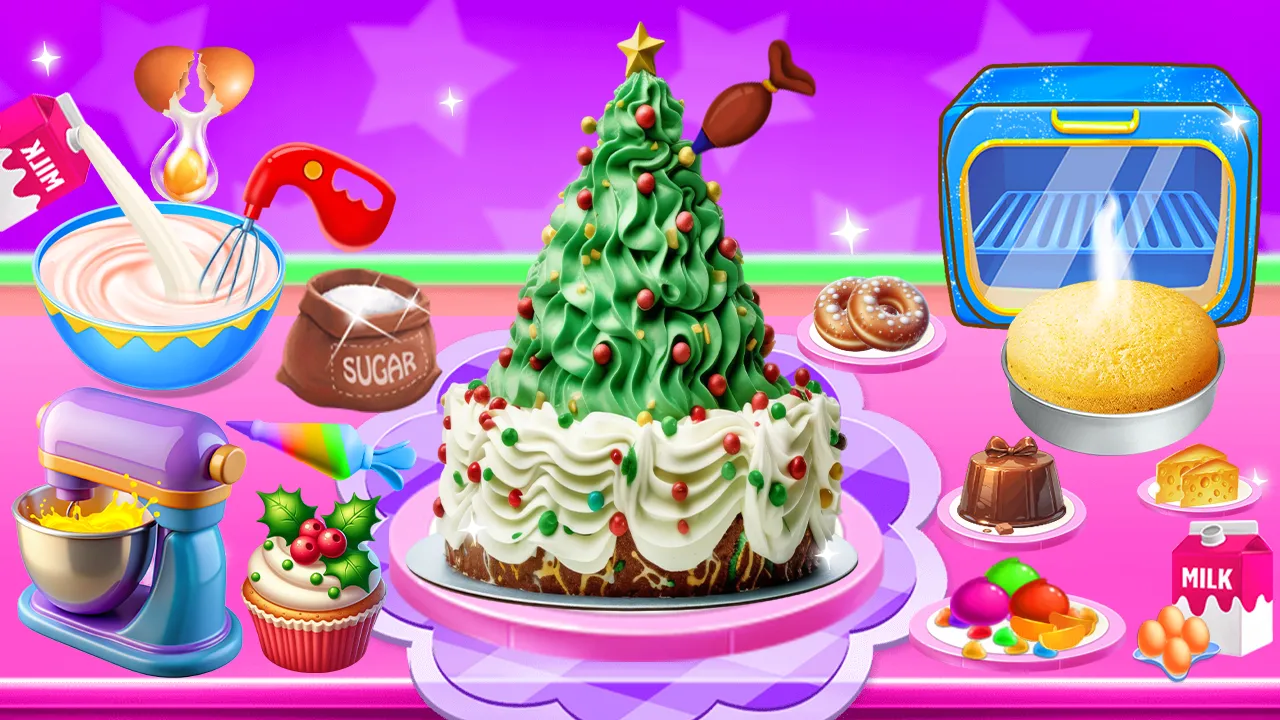 Animals Christmas Cake Cooking | Indus Appstore | Screenshot