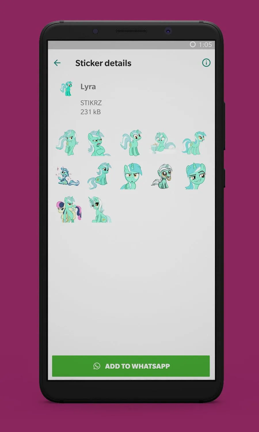 STIKRZ - Unicorn Sticker Pack  | Indus Appstore | Screenshot