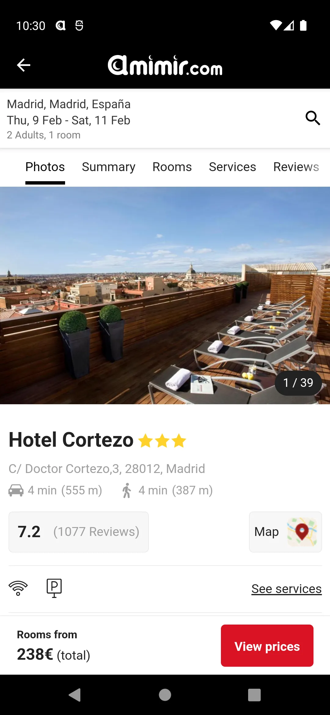 Amimir - Your Hotel Searcher | Indus Appstore | Screenshot