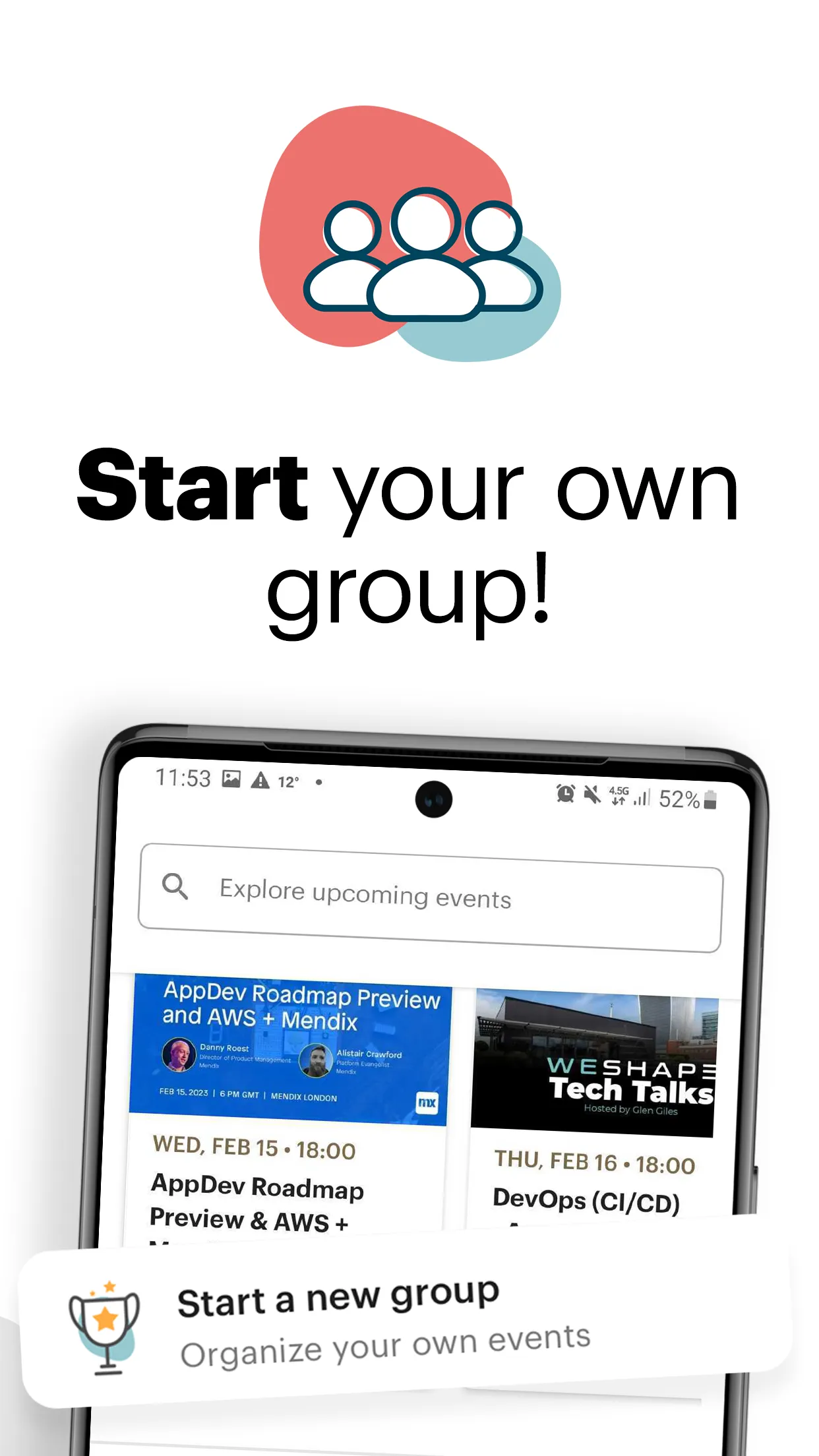 Meetup: Social Events & Groups | Indus Appstore | Screenshot