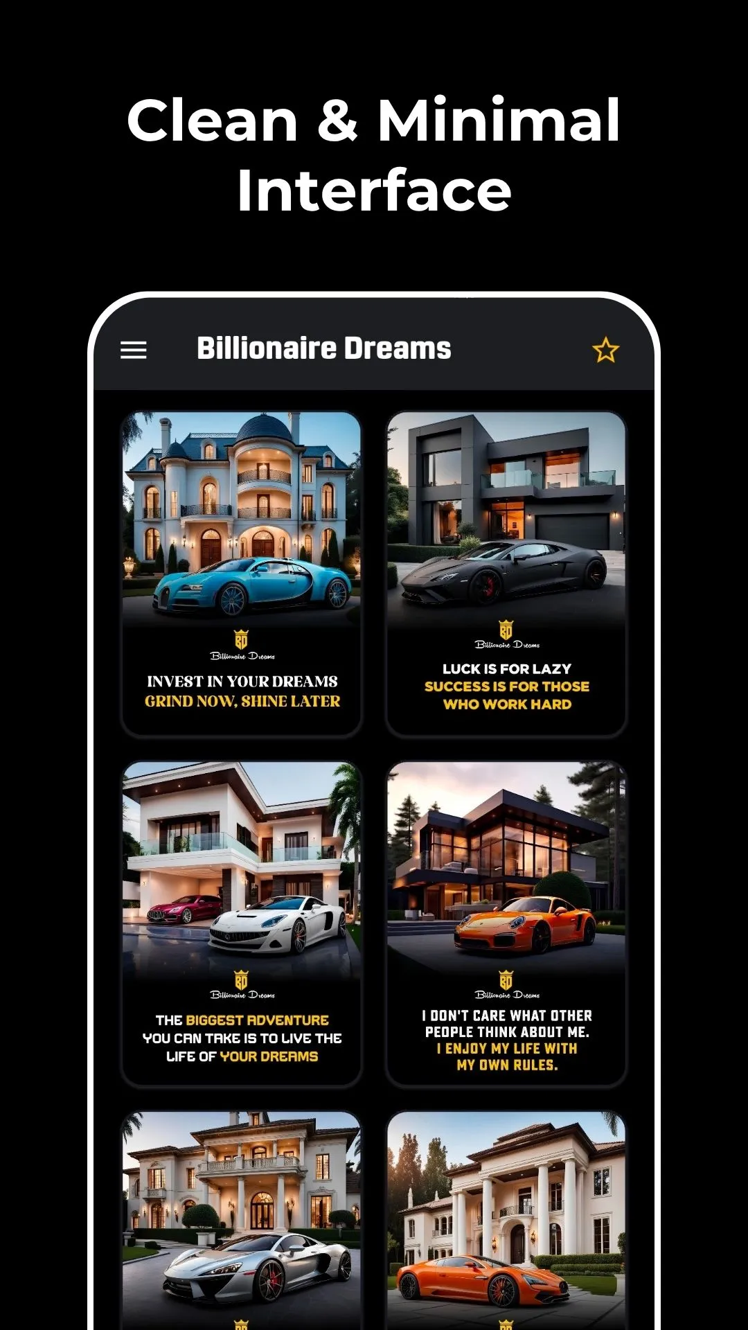 Billionaire Dreams: Motivation | Indus Appstore | Screenshot
