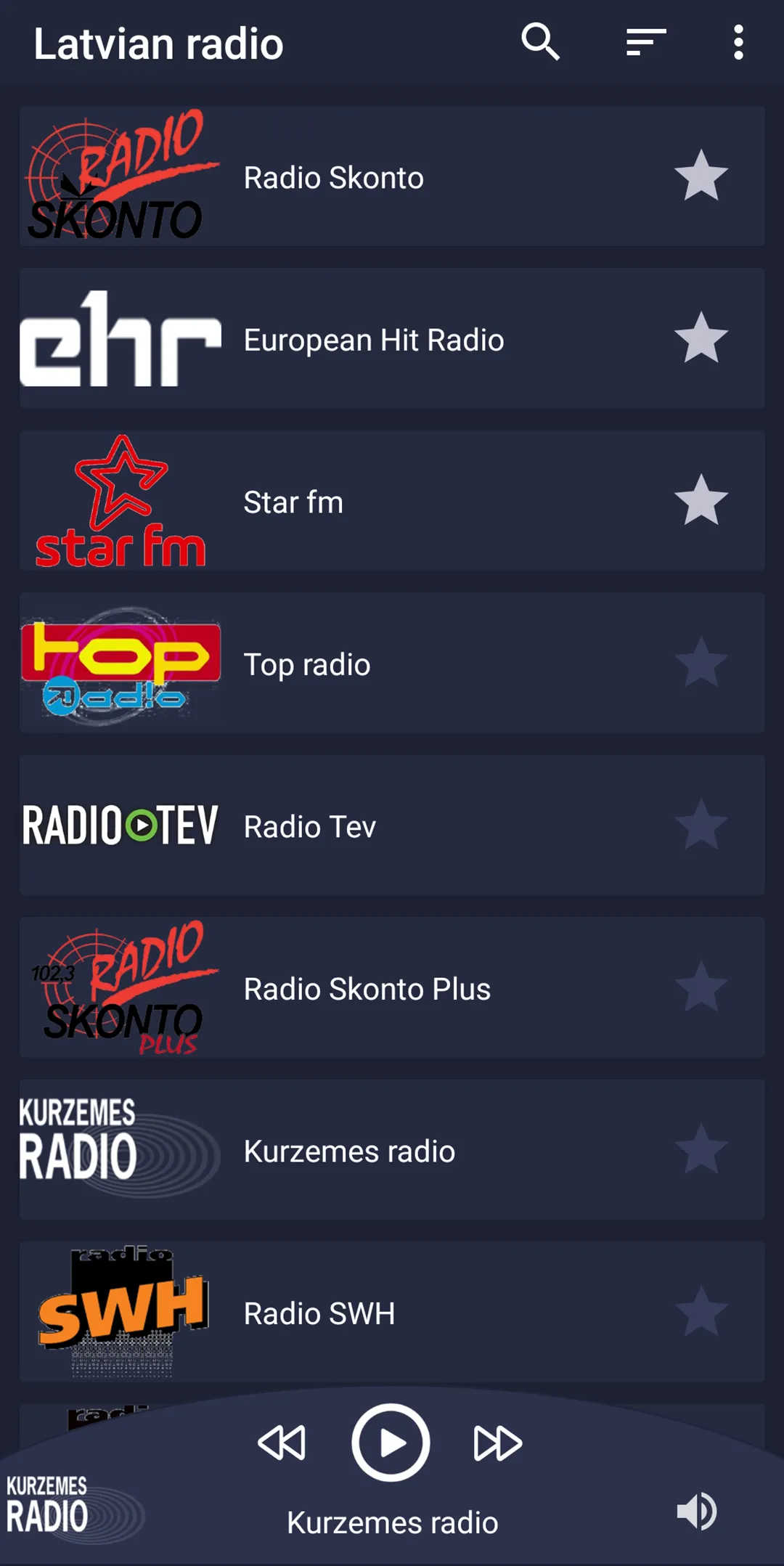 Online Latvian Radio | Indus Appstore | Screenshot