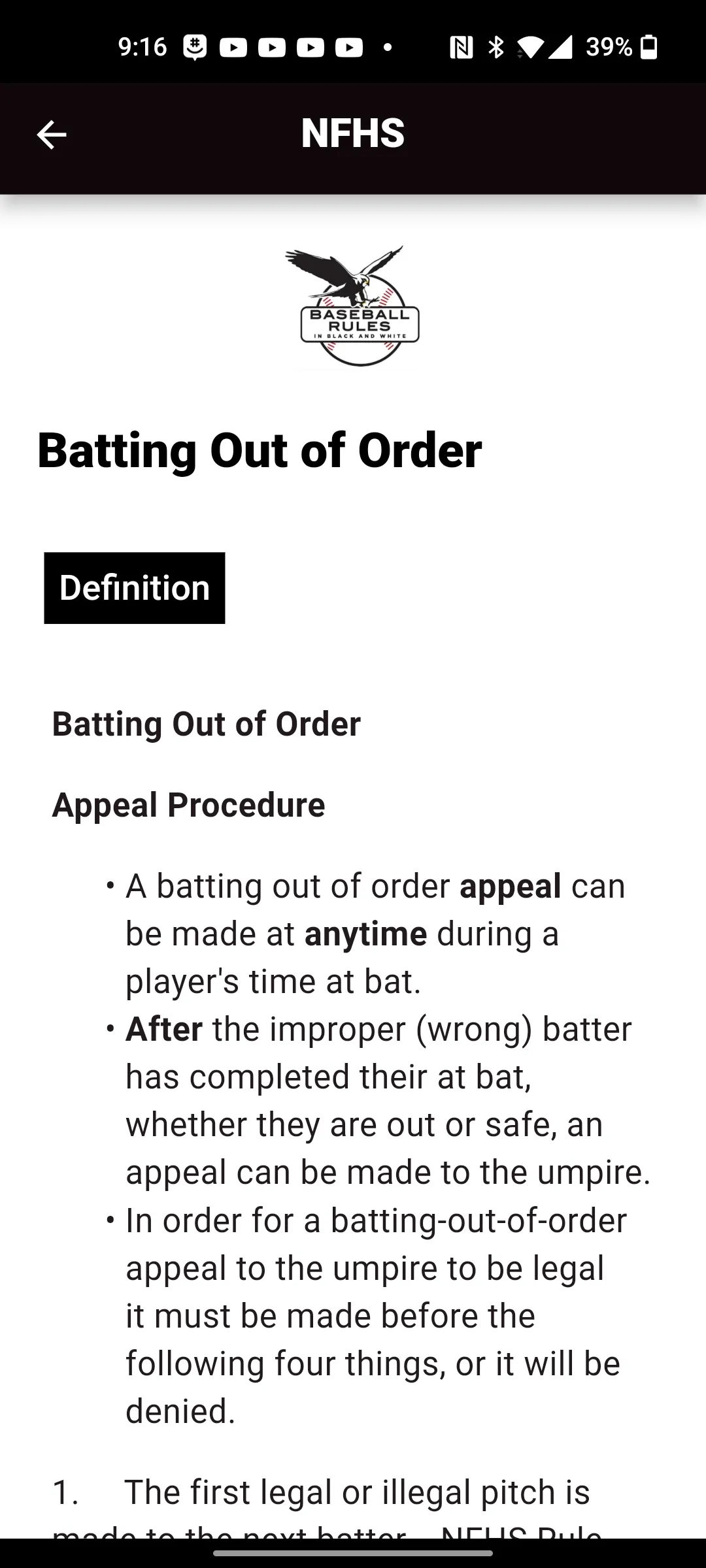 Baseball Rules | Indus Appstore | Screenshot