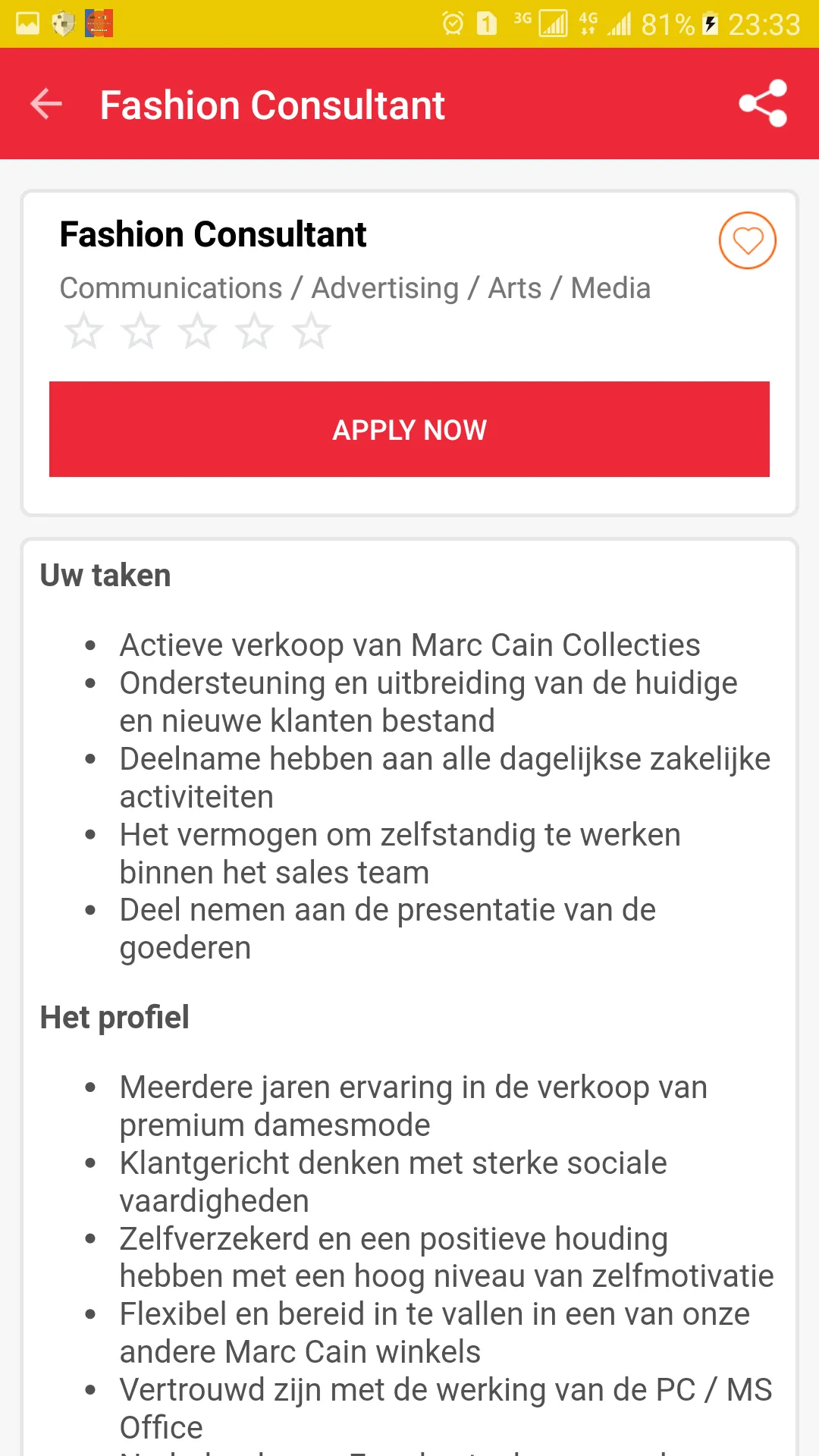 Jobs in Belgium - Brussels | Indus Appstore | Screenshot