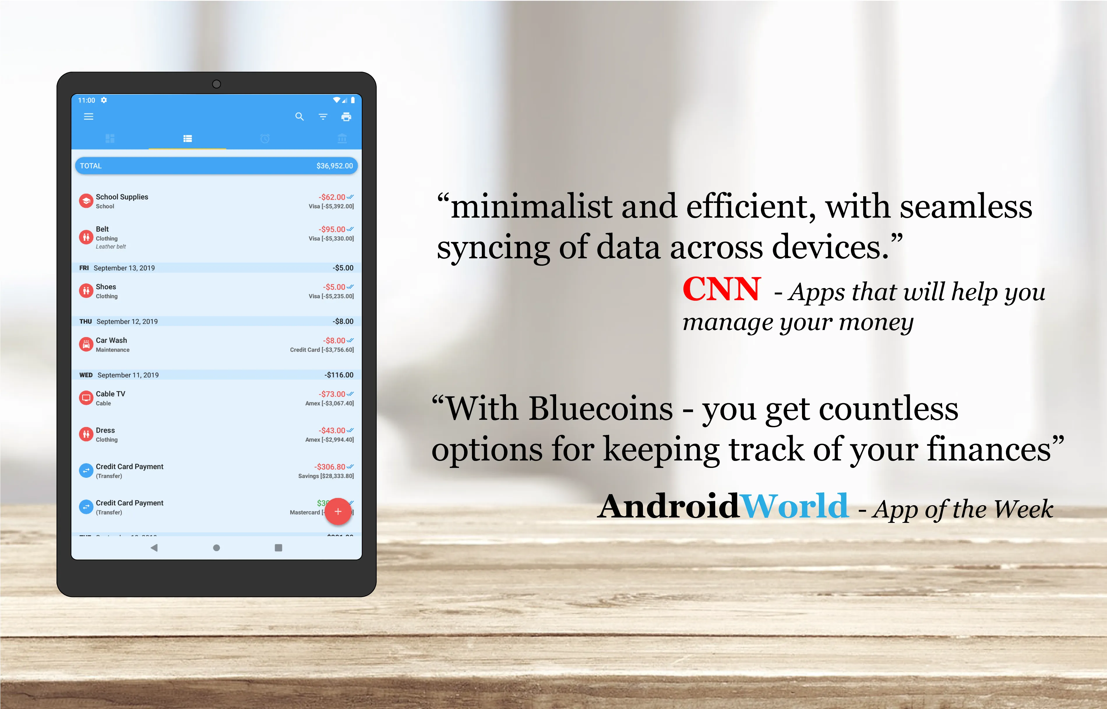 Bluecoins Finance & Budget | Indus Appstore | Screenshot