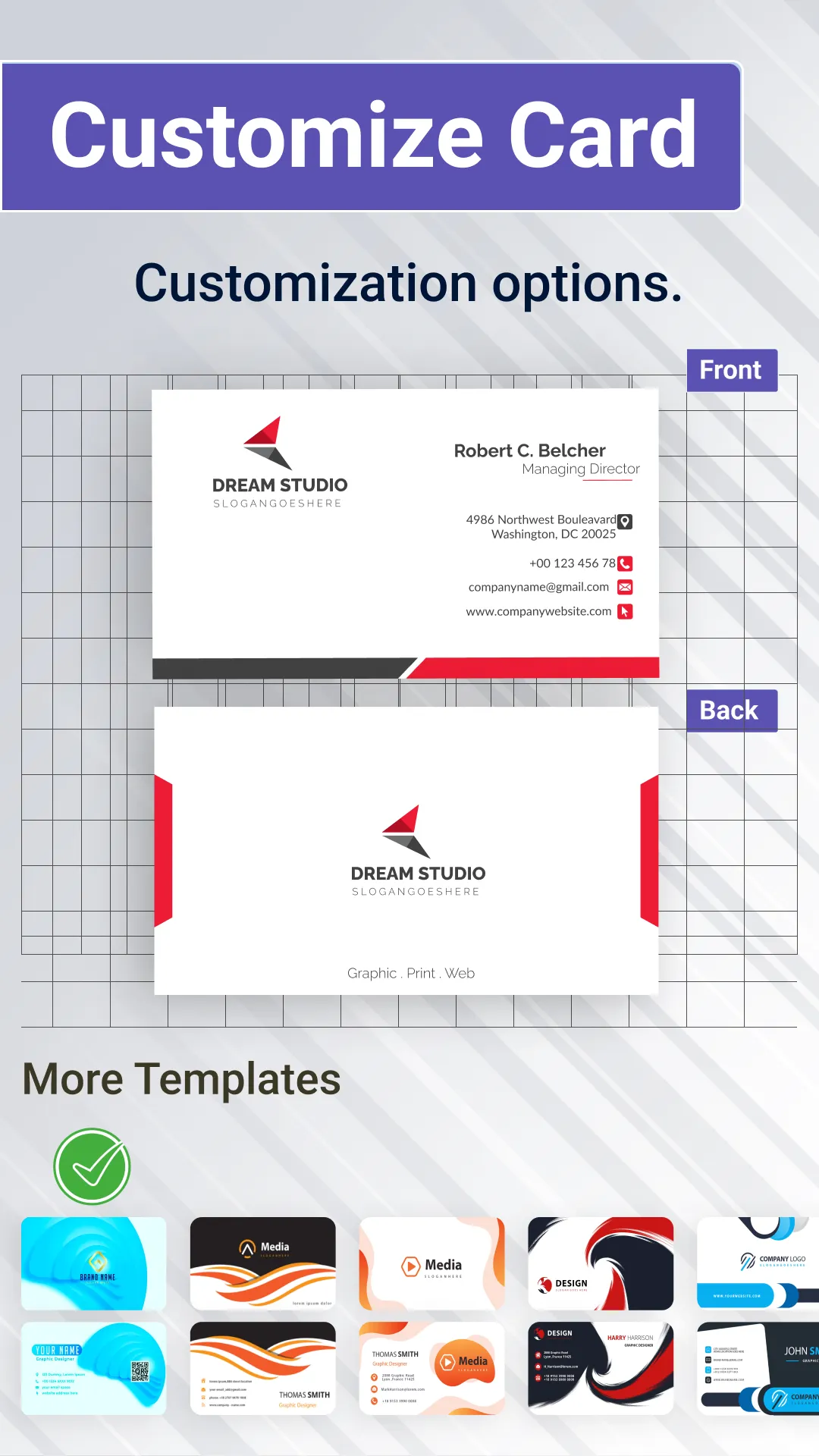 Business Card Maker Pro | Indus Appstore | Screenshot