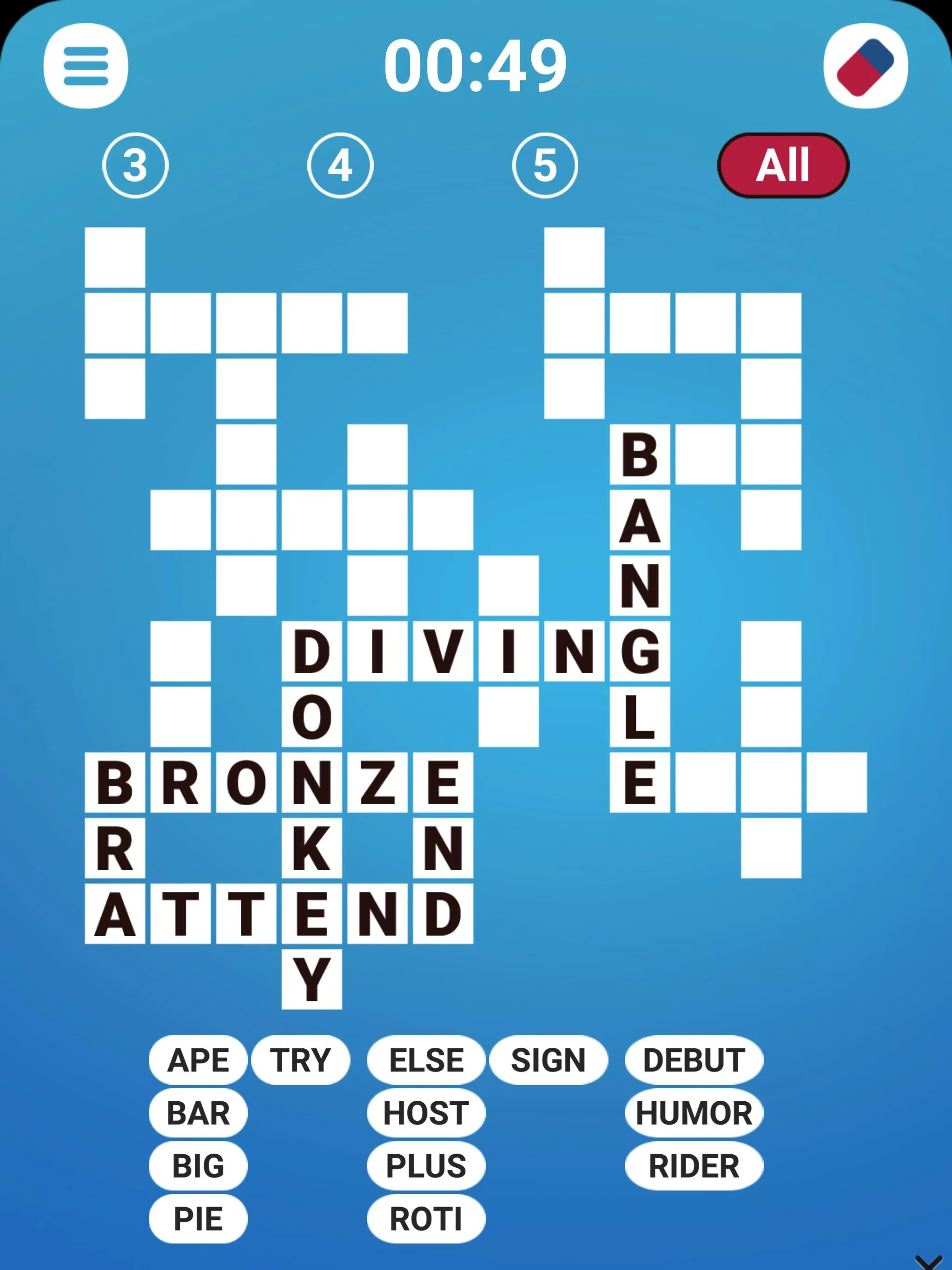 Word Fit Fill-In Crosswords | Indus Appstore | Screenshot