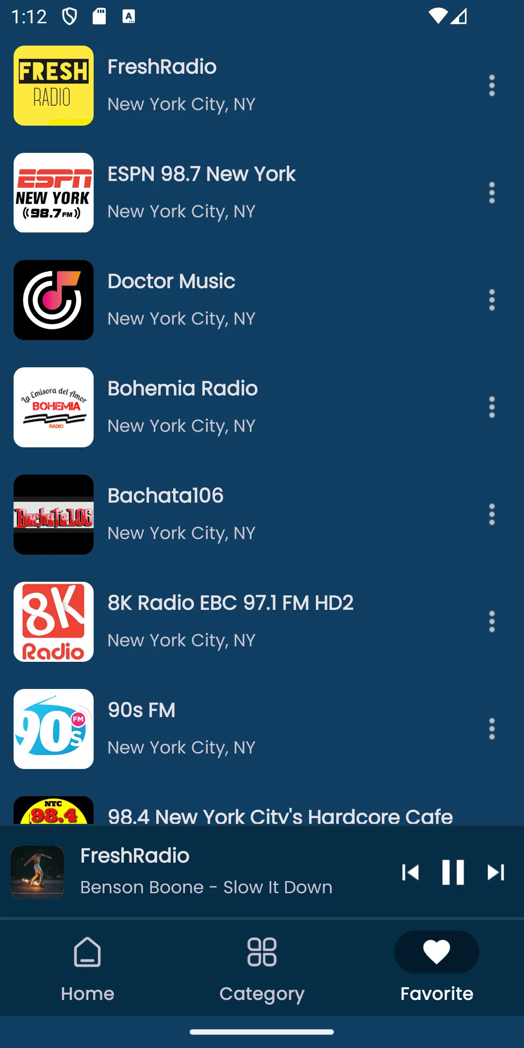 Radios from New York City | Indus Appstore | Screenshot