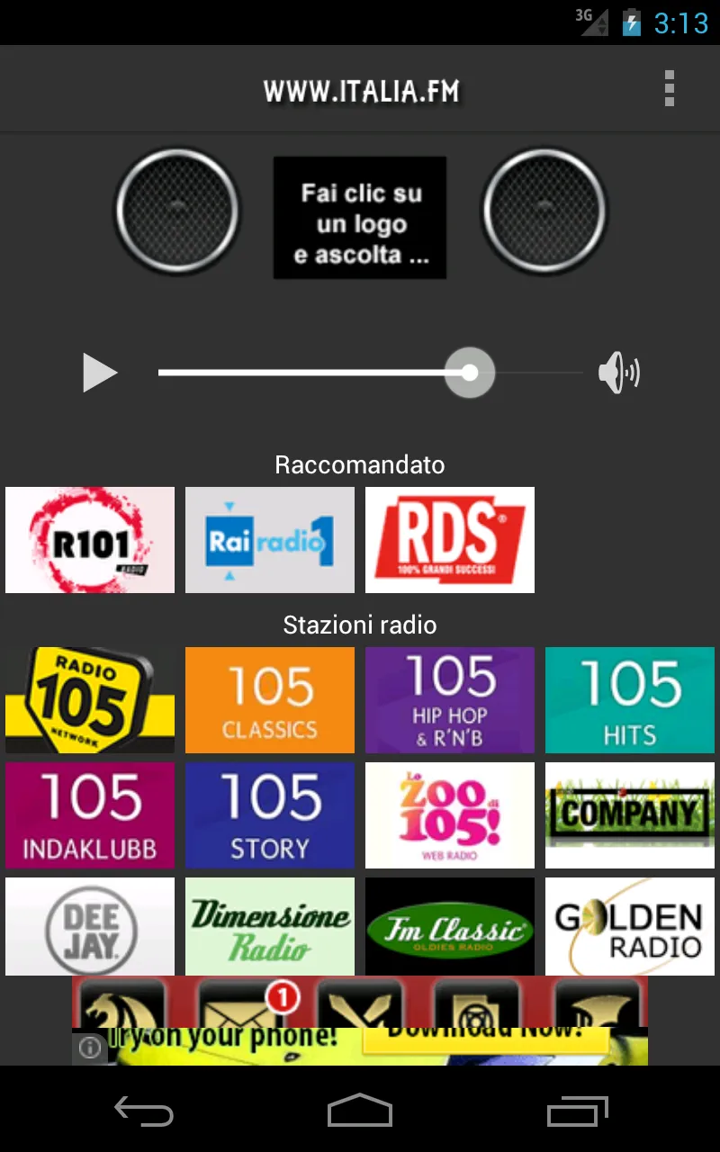 Italia.FM | Indus Appstore | Screenshot