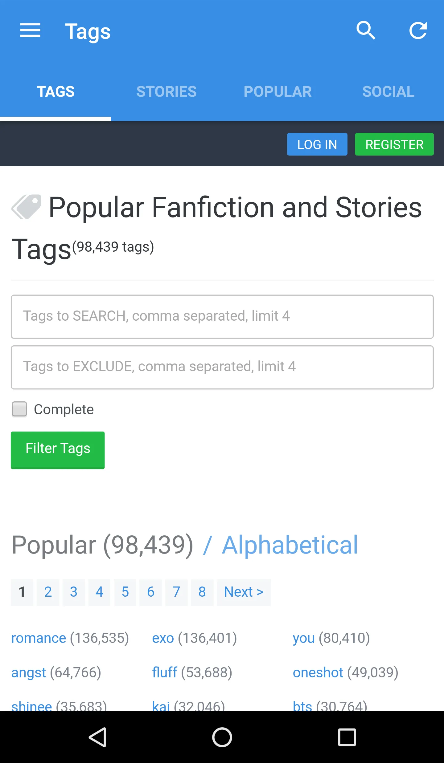 Asianfanfics | Indus Appstore | Screenshot