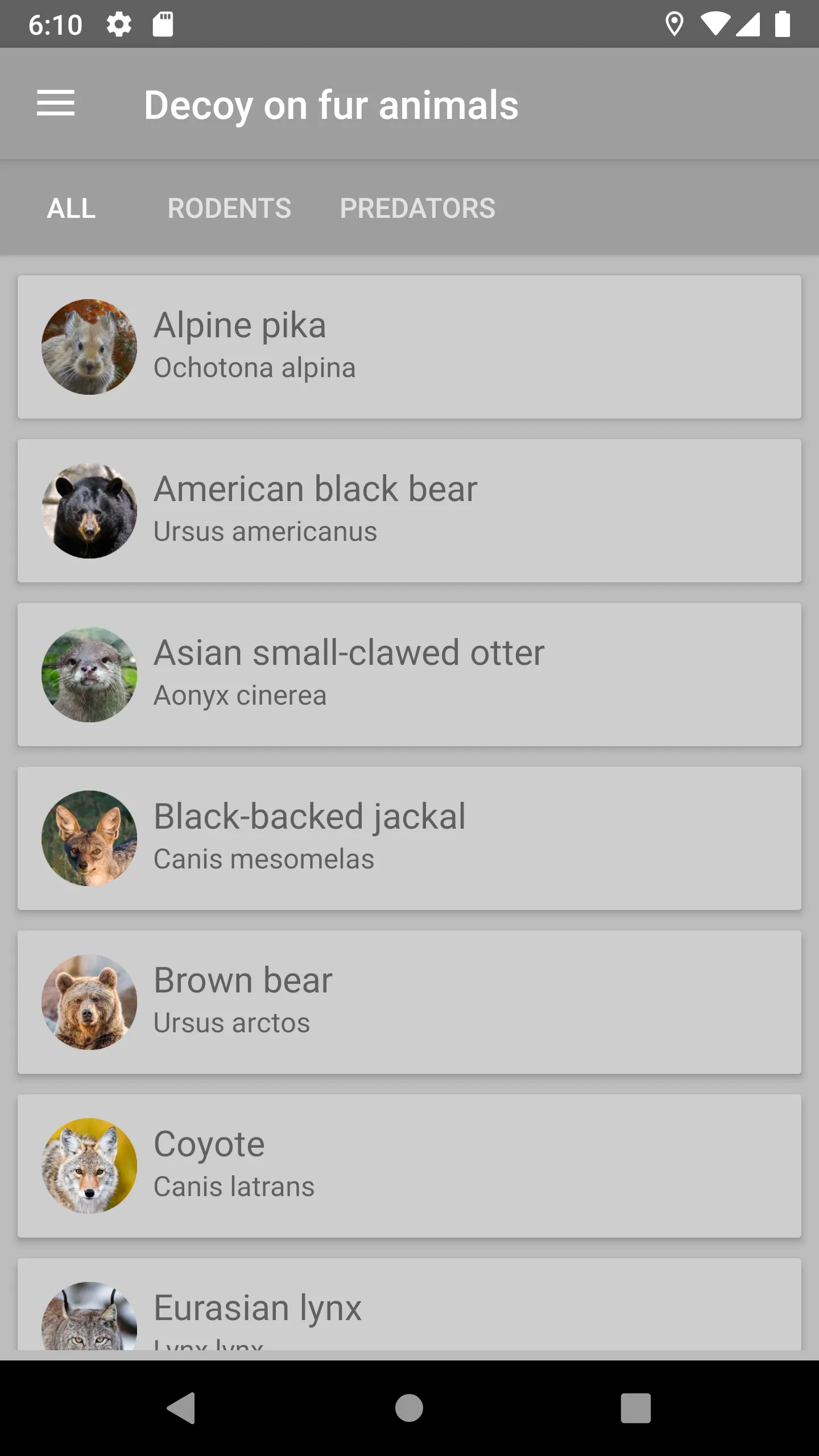 Decoy on fur animals | Indus Appstore | Screenshot