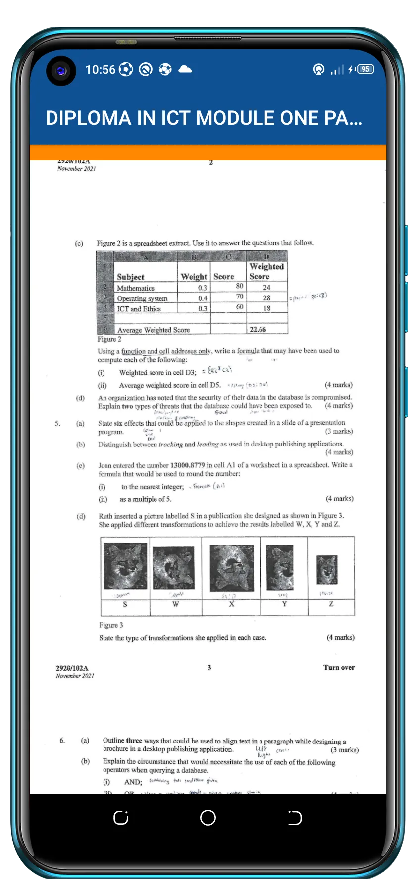 DIPLOMA IN ICT MOD1PAST PAPERS | Indus Appstore | Screenshot