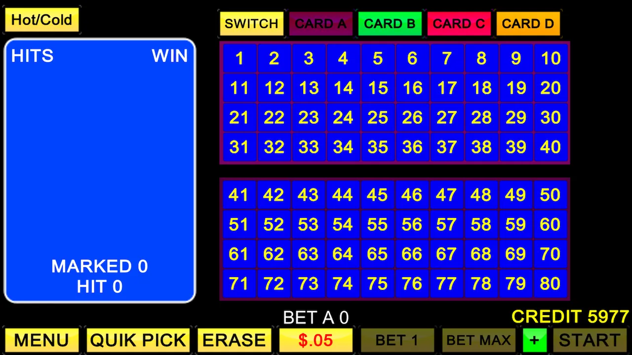 Keno 4 Card - Multi Keno | Indus Appstore | Screenshot