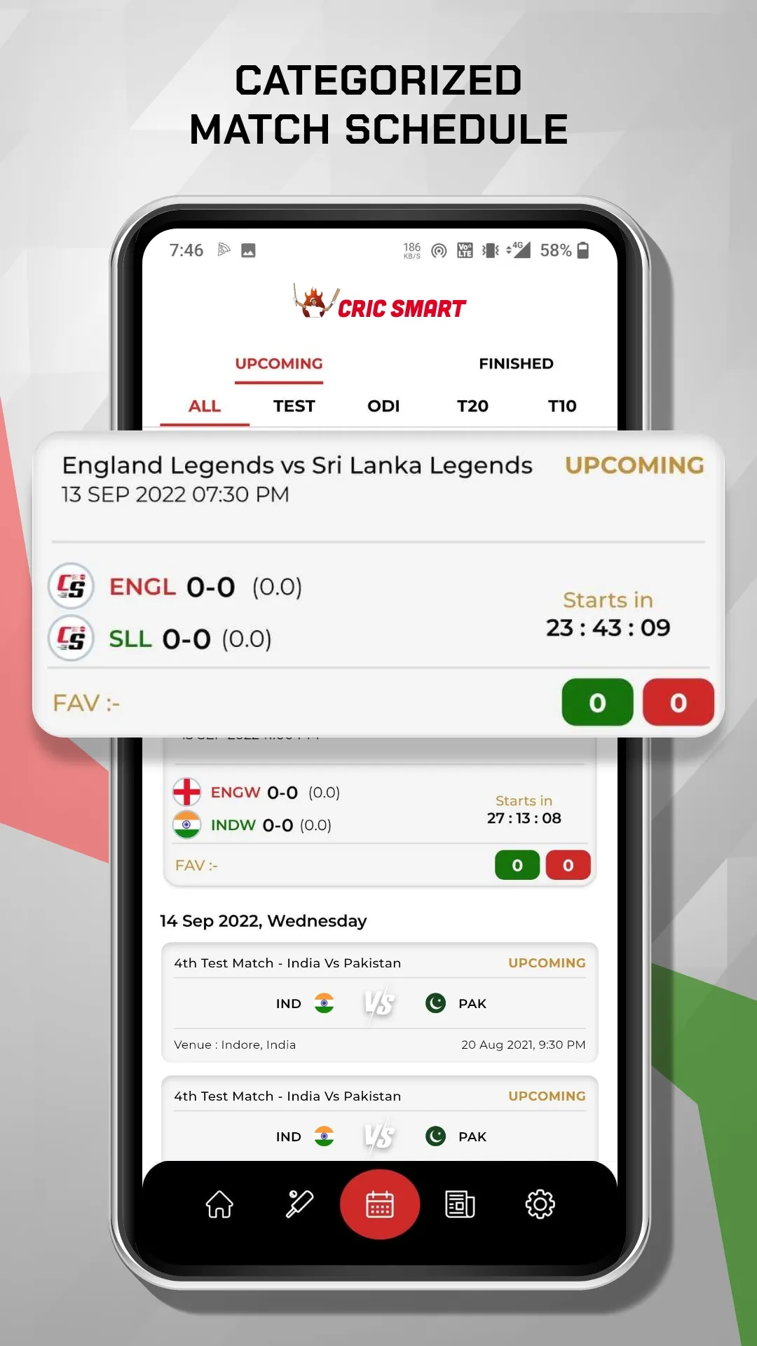 CricSmart - Cricket Live Line | Indus Appstore | Screenshot