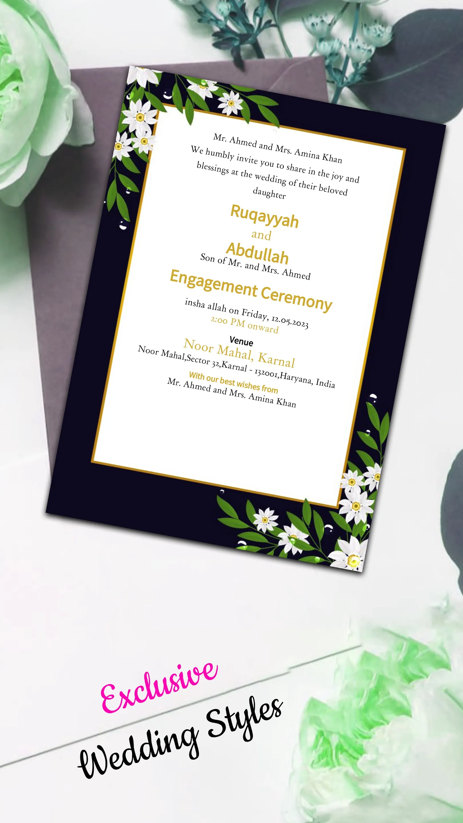 Wedding Invitation Maker | Indus Appstore | Screenshot