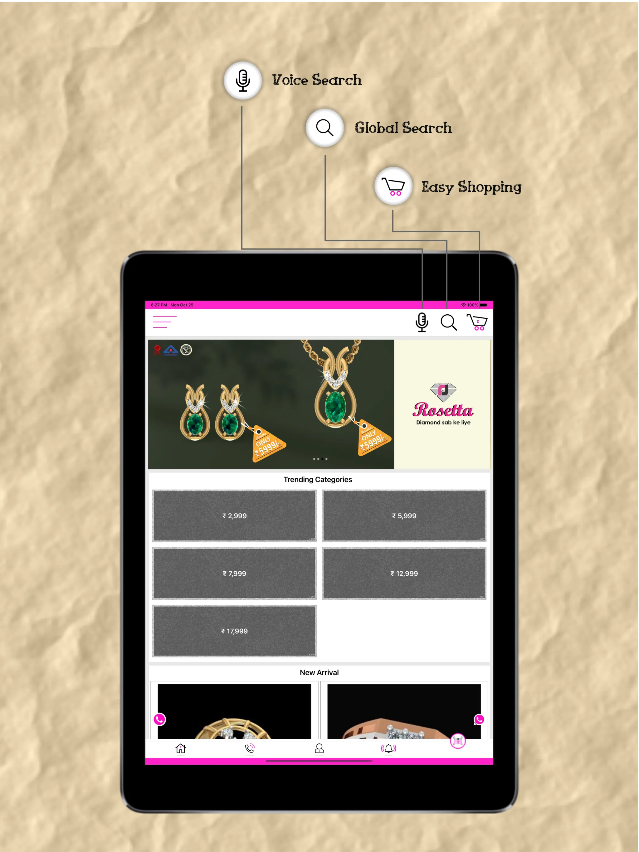 Rosetta Diamond Jewellery | Indus Appstore | Screenshot