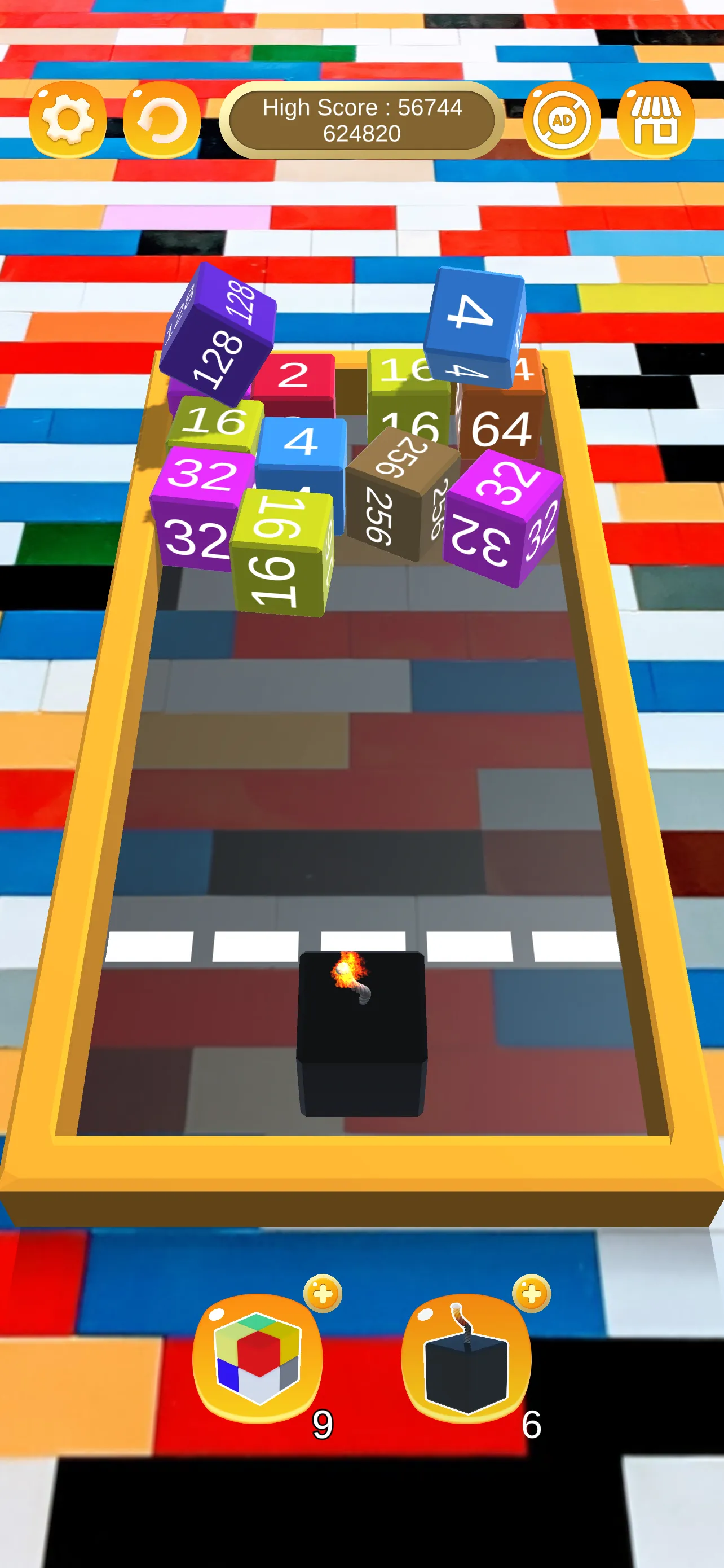 Chain Cube Merge: 2048 3D Game | Indus Appstore | Screenshot