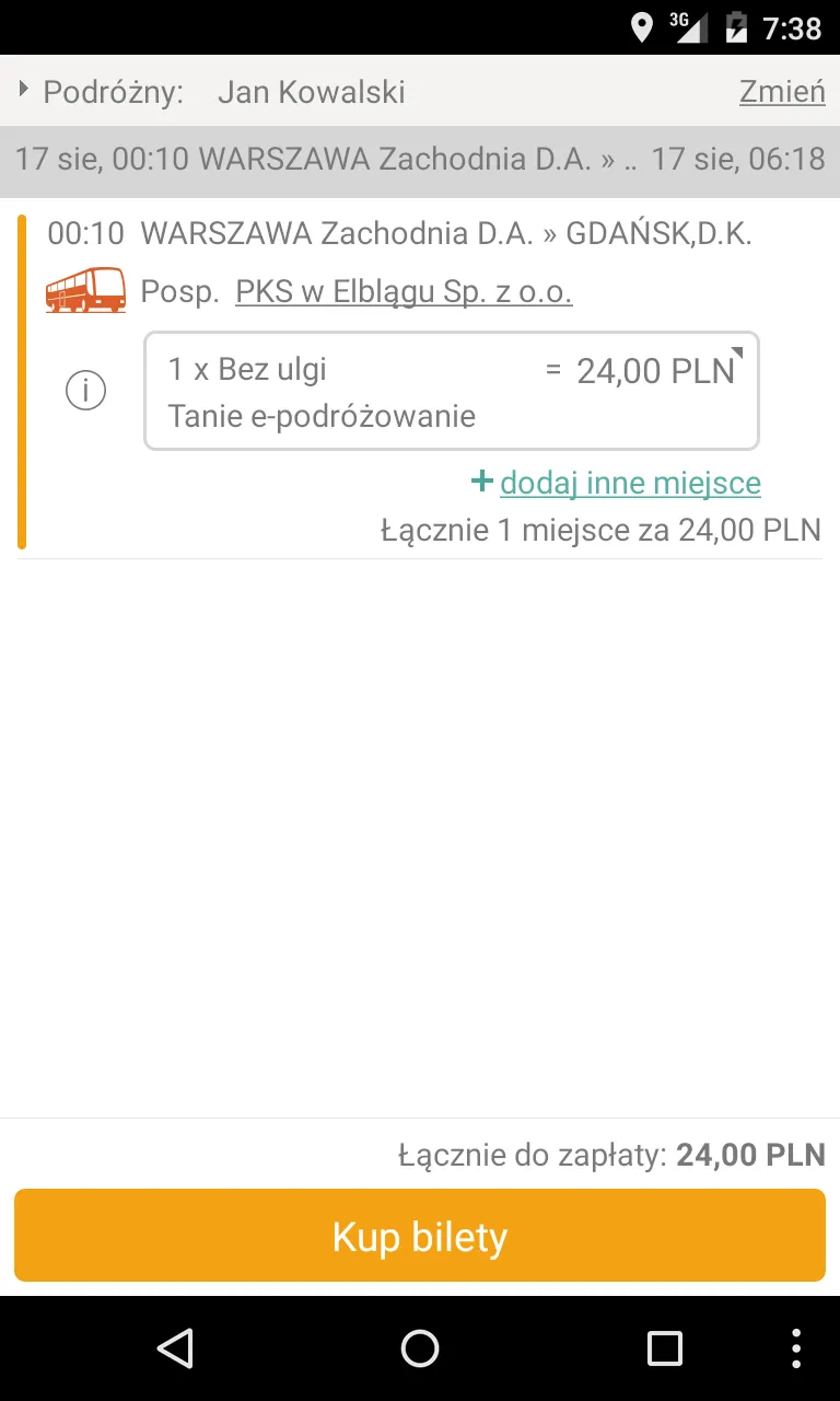 Rozkłady Jazdy, Bilety Online | Indus Appstore | Screenshot