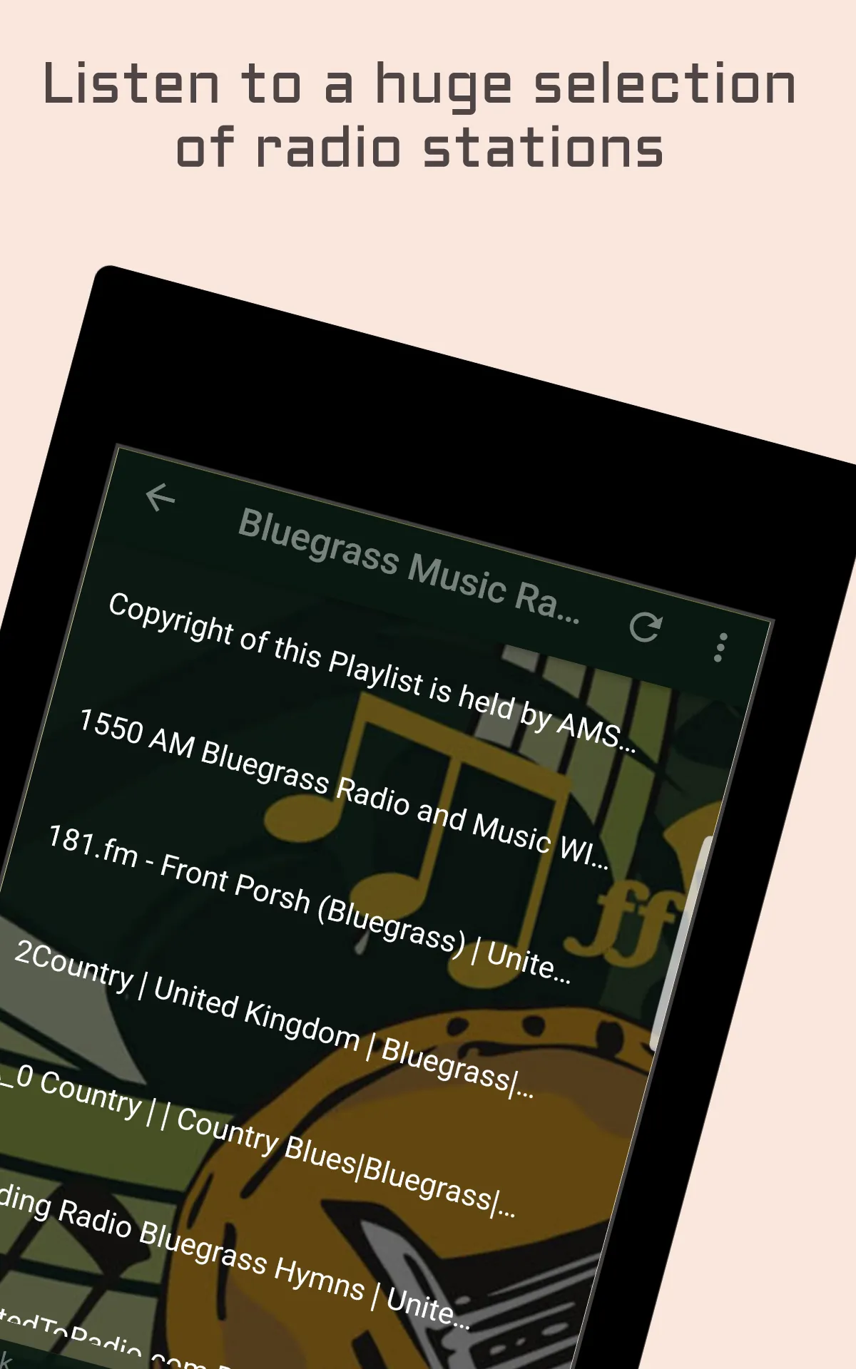 Bluegrass Music Radio Stations | Indus Appstore | Screenshot