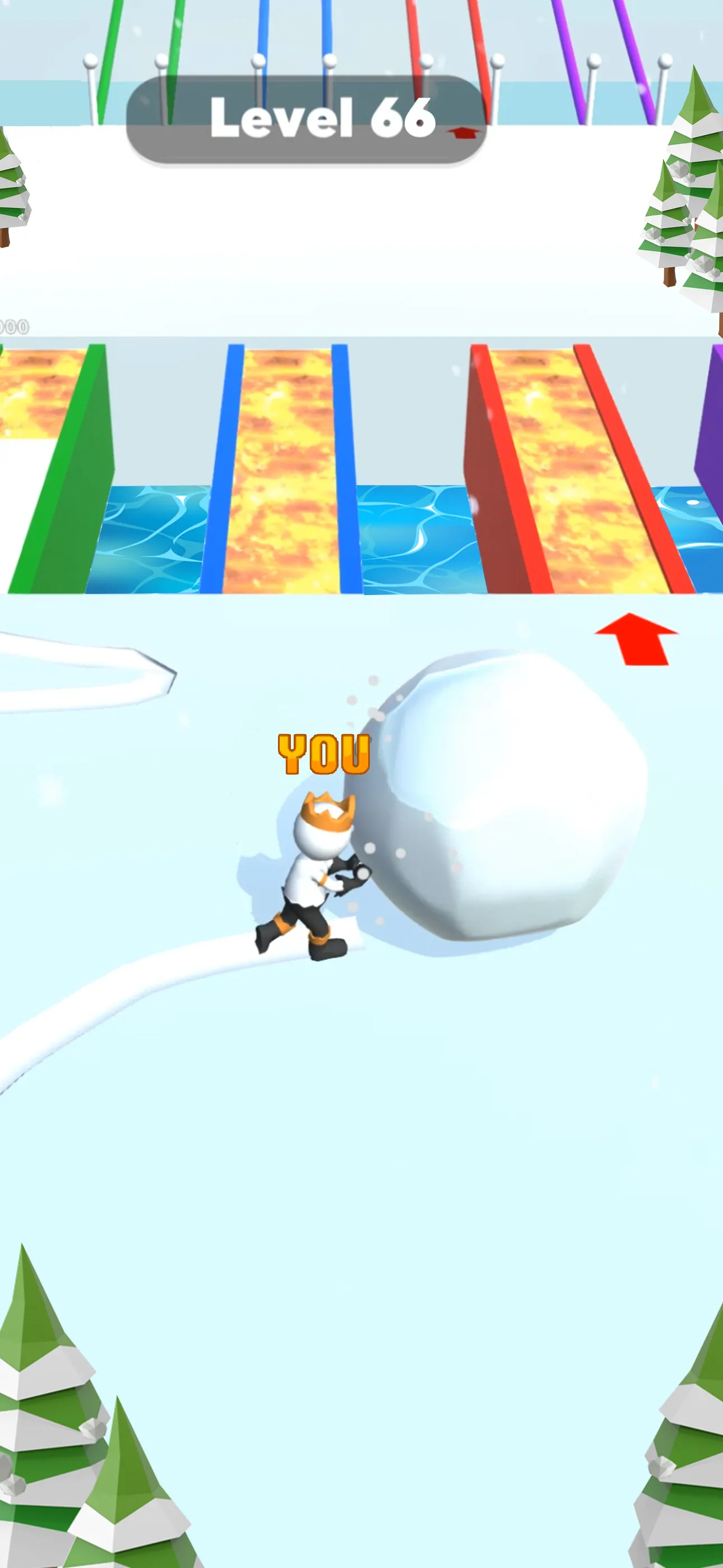 Snow Race 3D: Ice Bridge Run | Indus Appstore | Screenshot