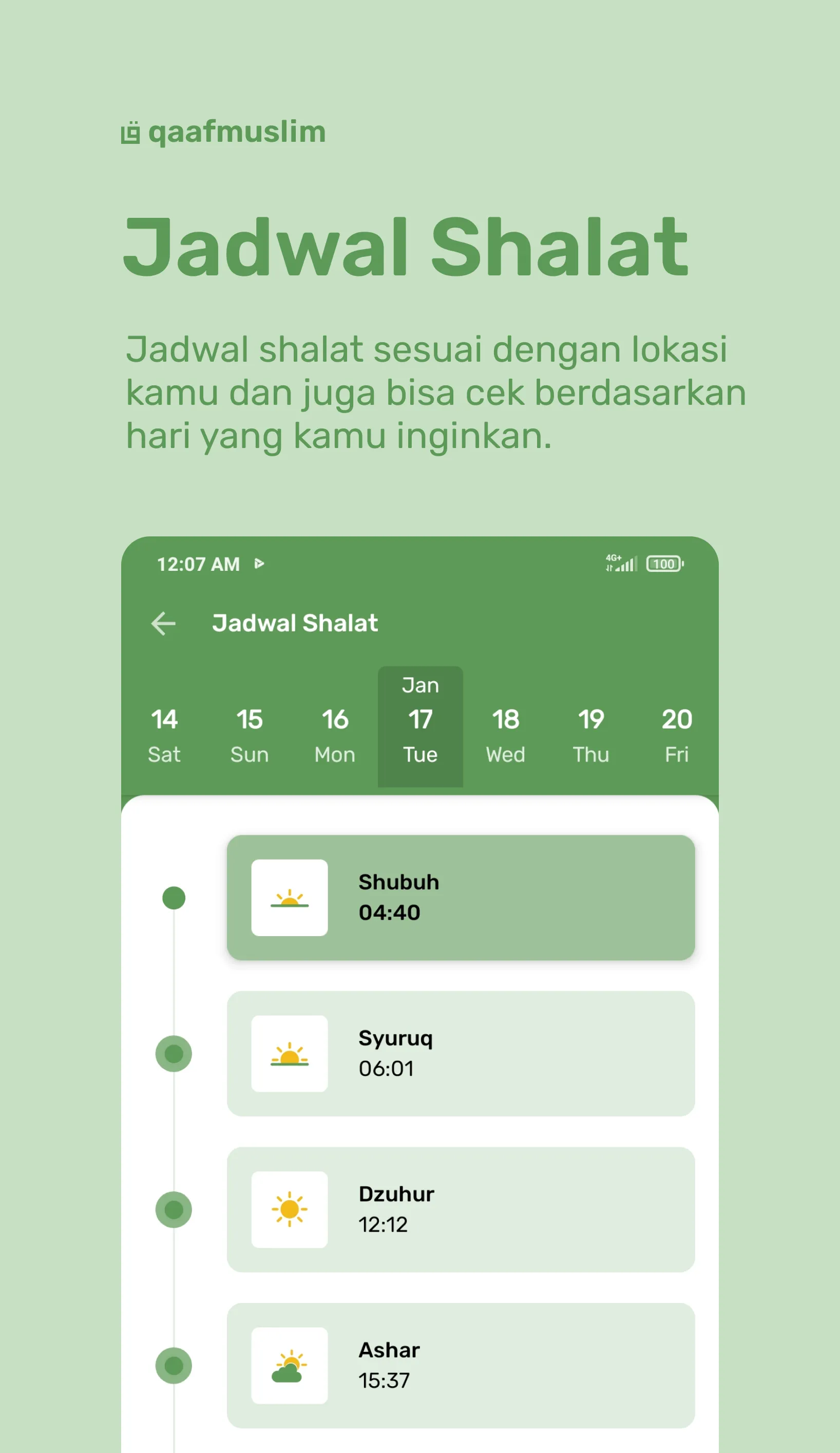 Qaaf Muslim: Quran & Prayer | Indus Appstore | Screenshot