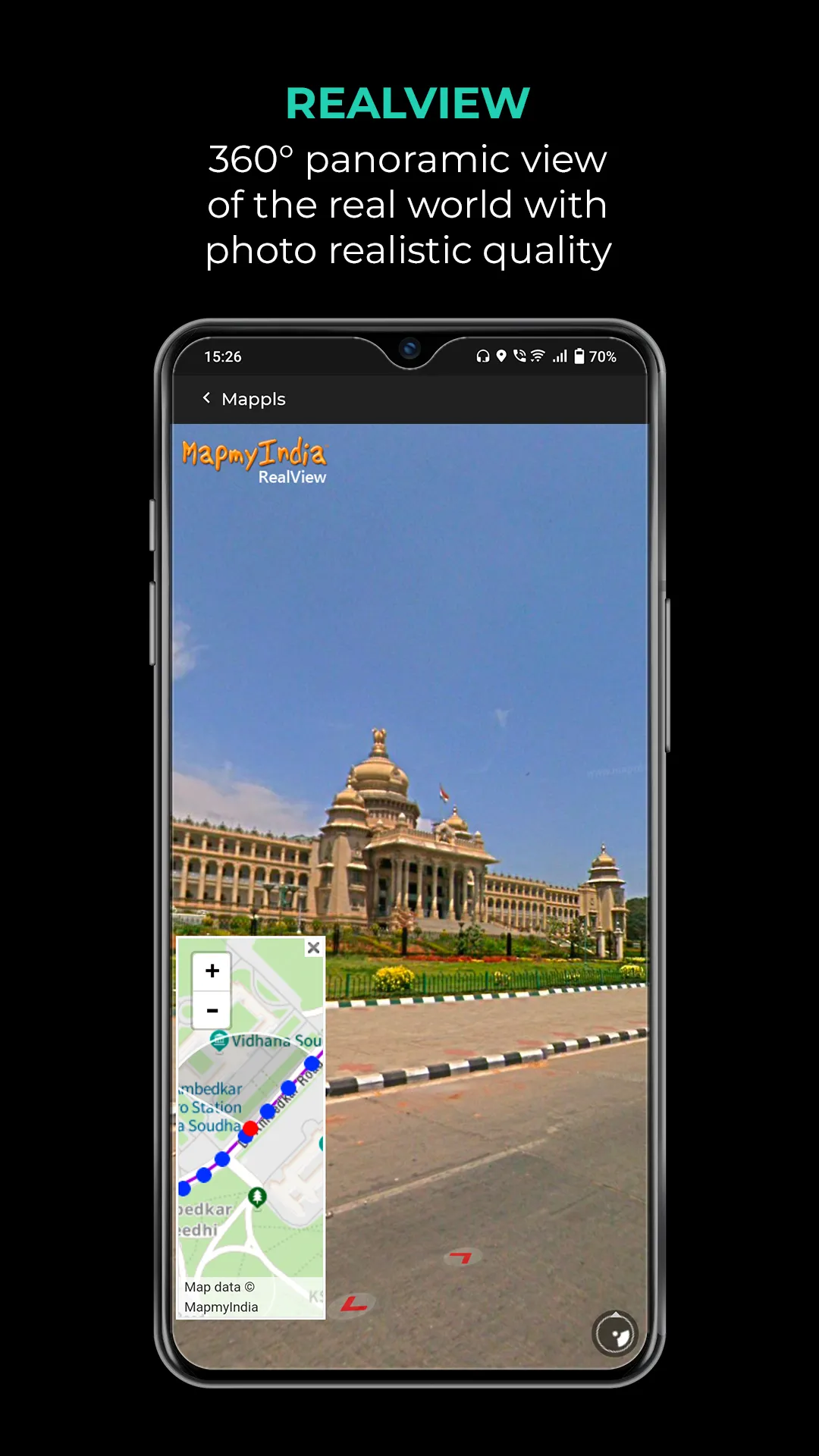 Mappls MapmyIndia Maps, Safety | Indus Appstore | Screenshot