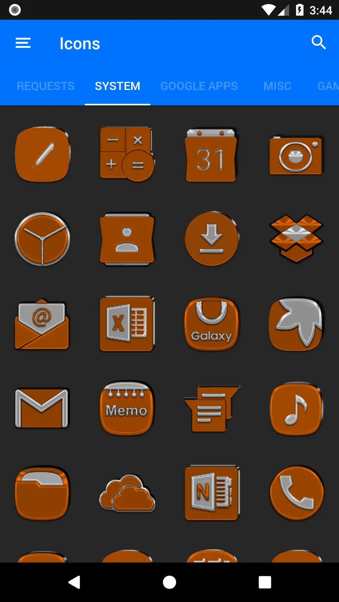 Orange Icon Pack | Indus Appstore | Screenshot