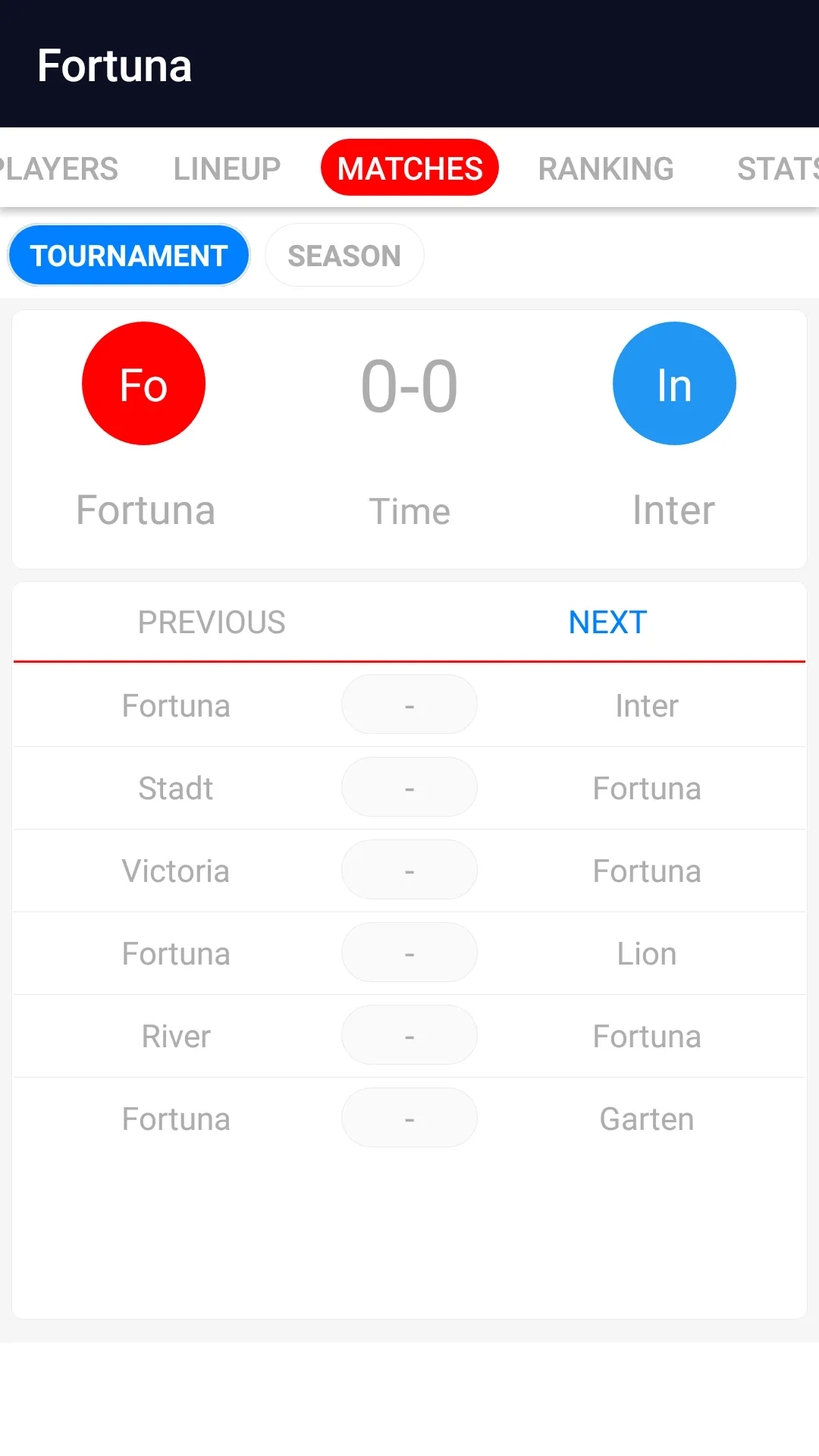 Tournament App | Indus Appstore | Screenshot