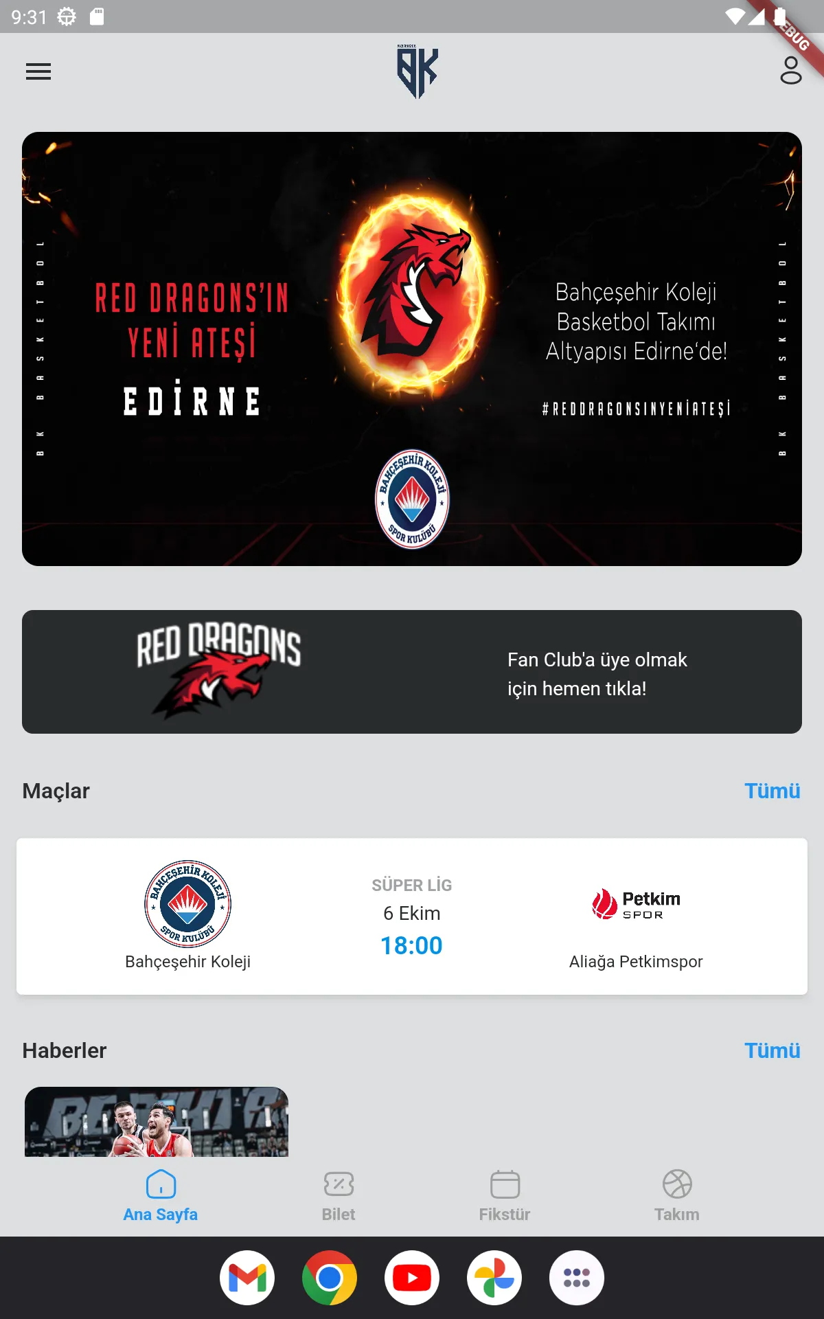 BK BASKETBOL Bahçeşehir Koleji | Indus Appstore | Screenshot