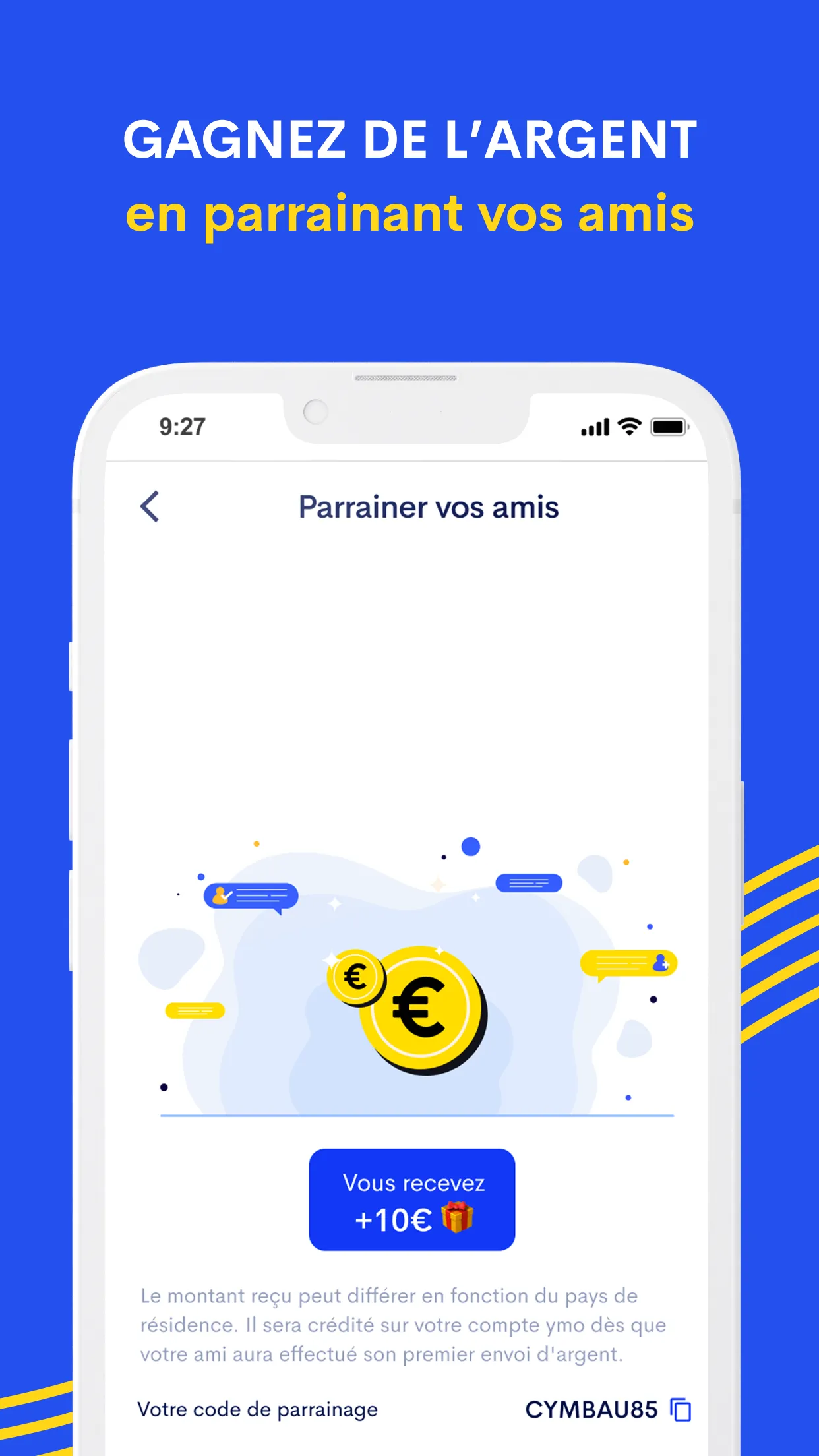 YMO - Transfert d'argent | Indus Appstore | Screenshot