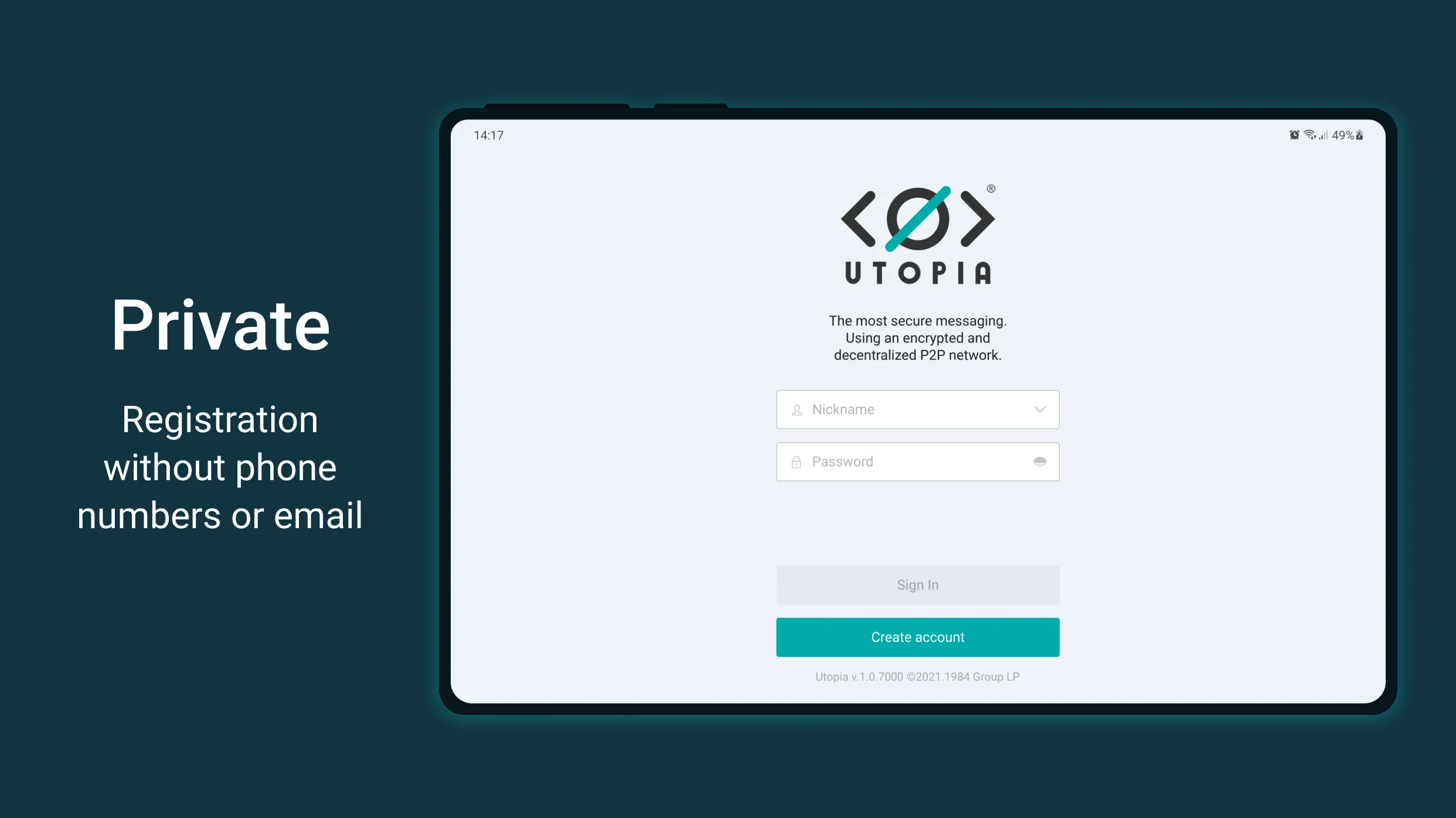Utopia — Private Messenger | Indus Appstore | Screenshot