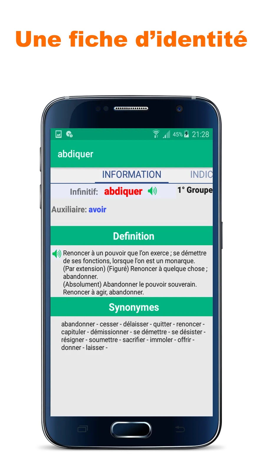 Conjugaison - Verbes Français | Indus Appstore | Screenshot