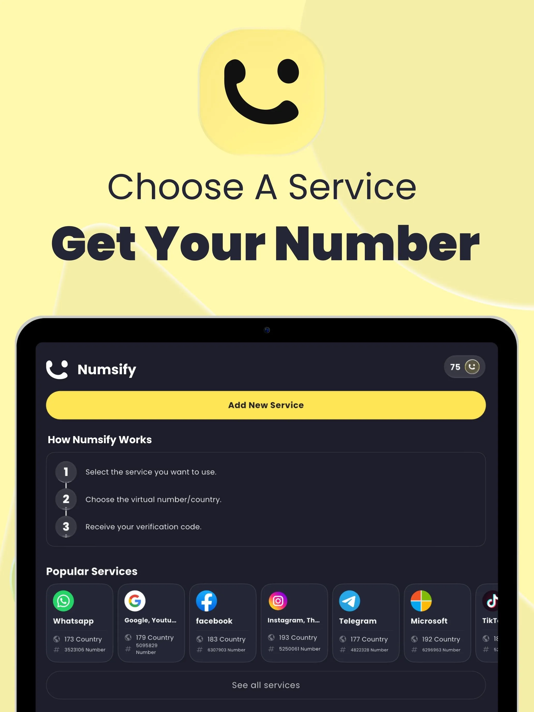 Numsify- Virtual Number | Indus Appstore | Screenshot