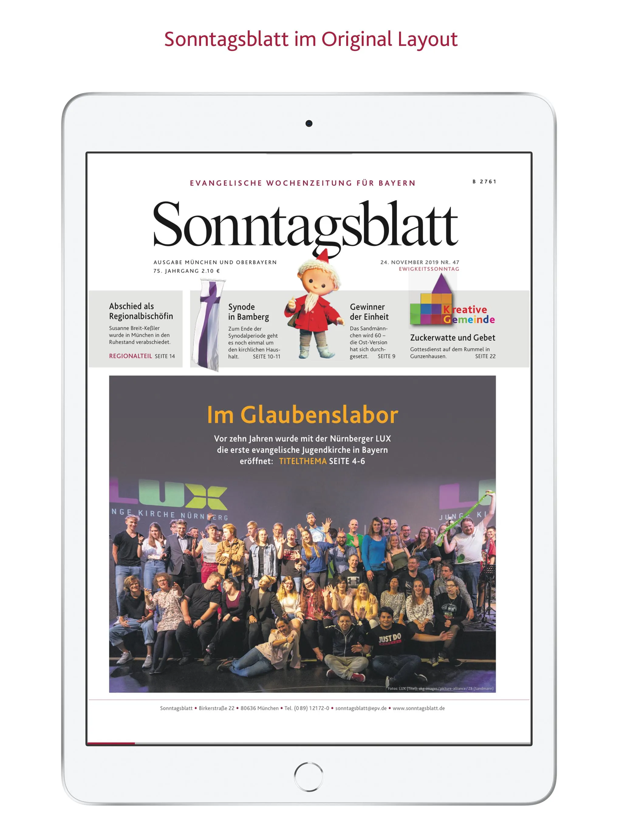 Sonntagsblatt 360° Evangelisch | Indus Appstore | Screenshot